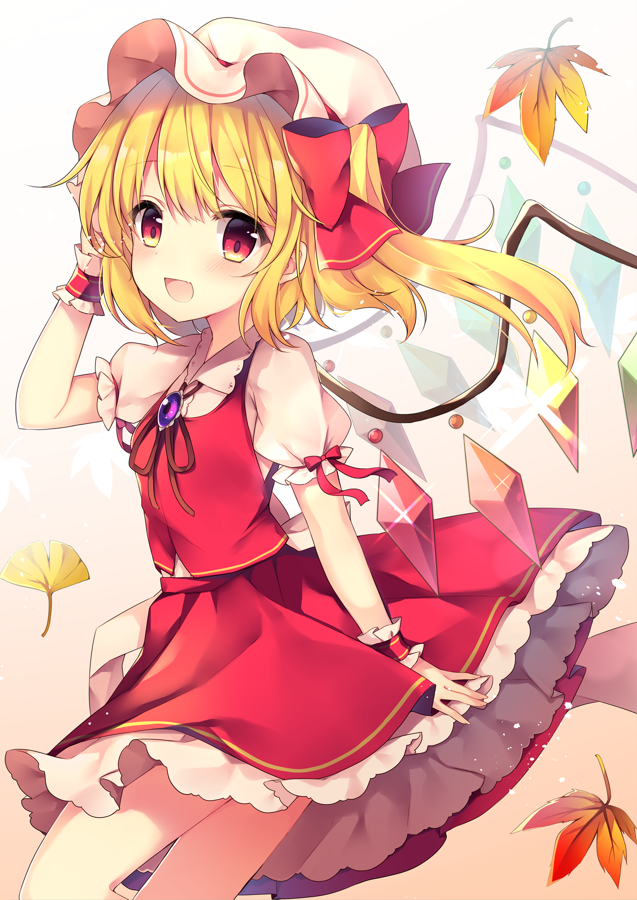 flandre_scarlet ruhika touhou wings