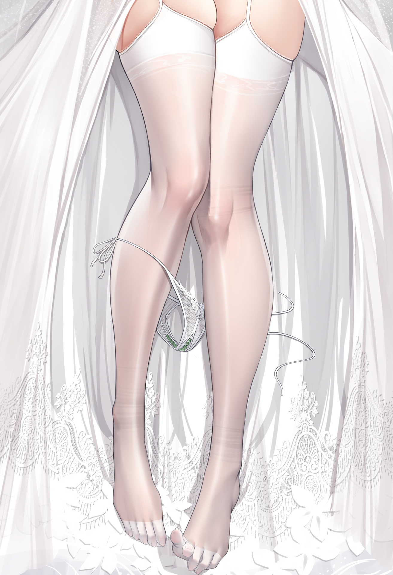 azur_lane dakimakura meion pantsu panty_pull stockings taihou_(azur_lane) thighhighs