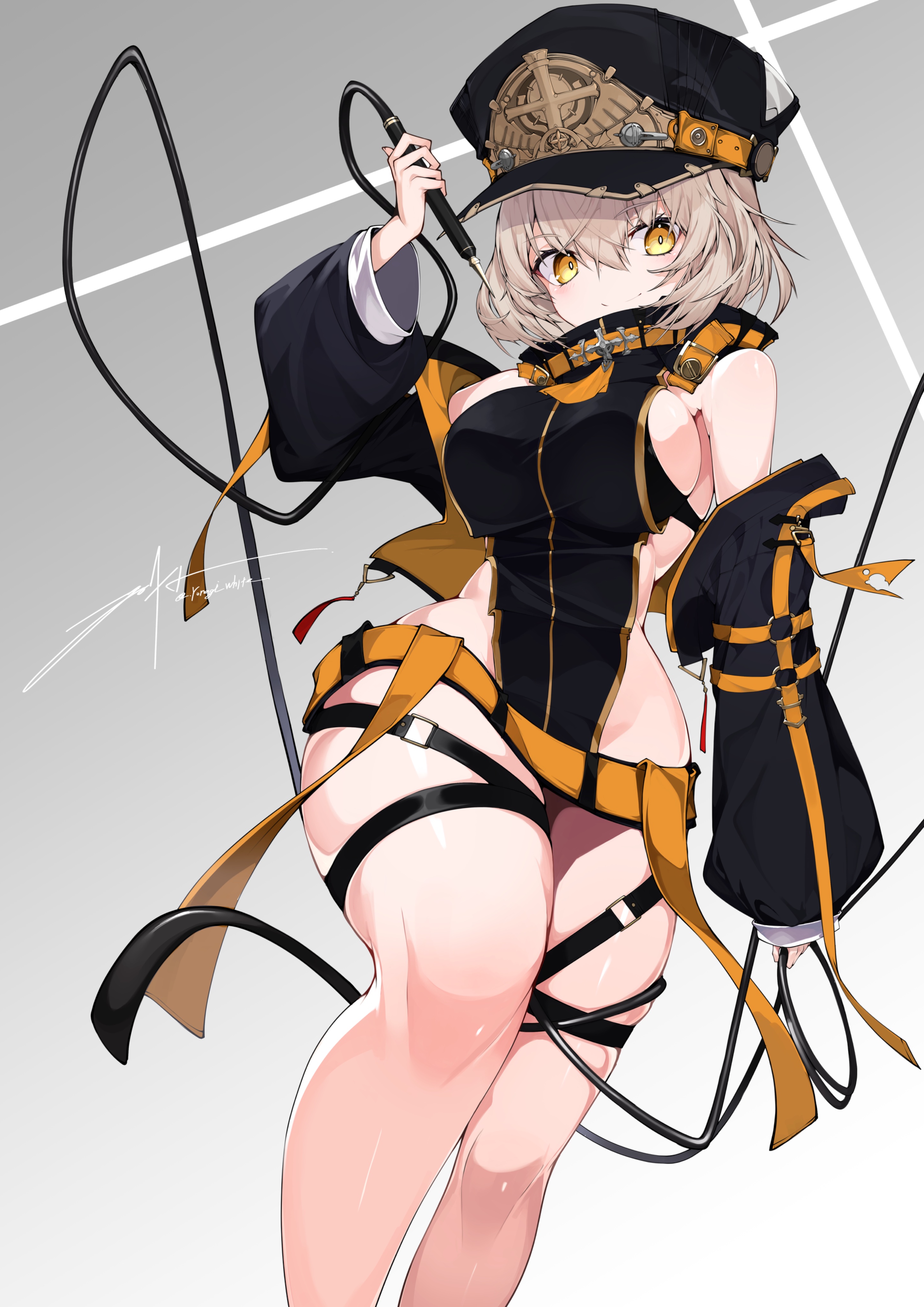 garter leotard no_bra yonagi_white