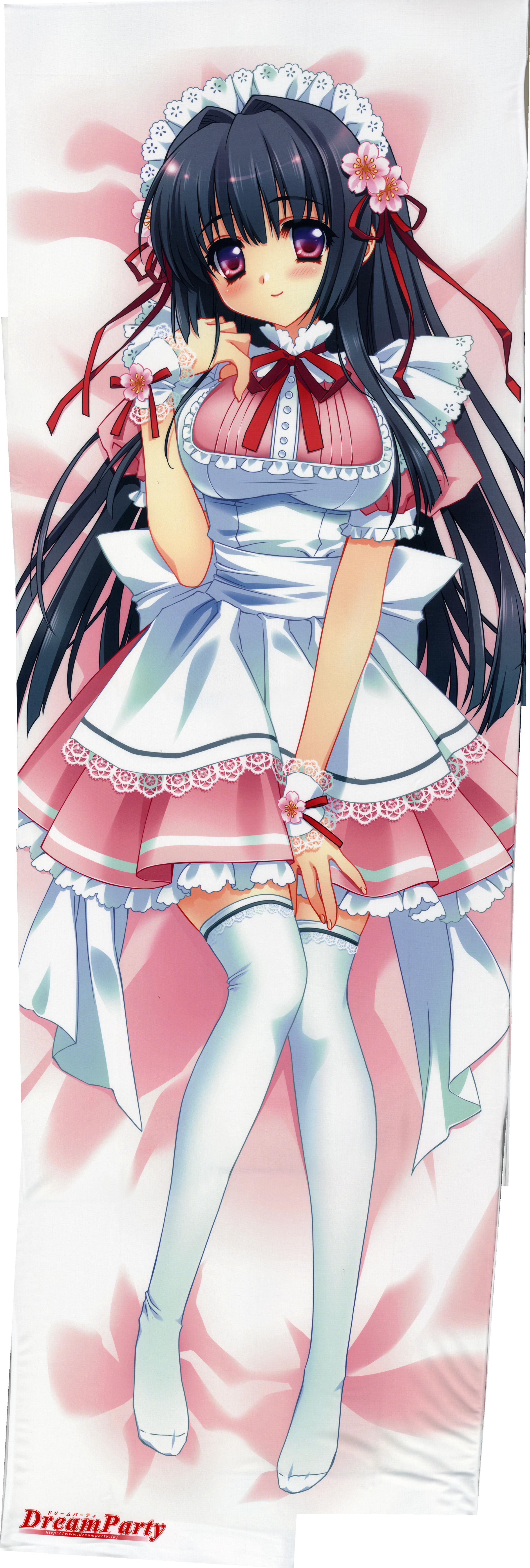 carnelian dakimakura dreamparty maid thighhighs