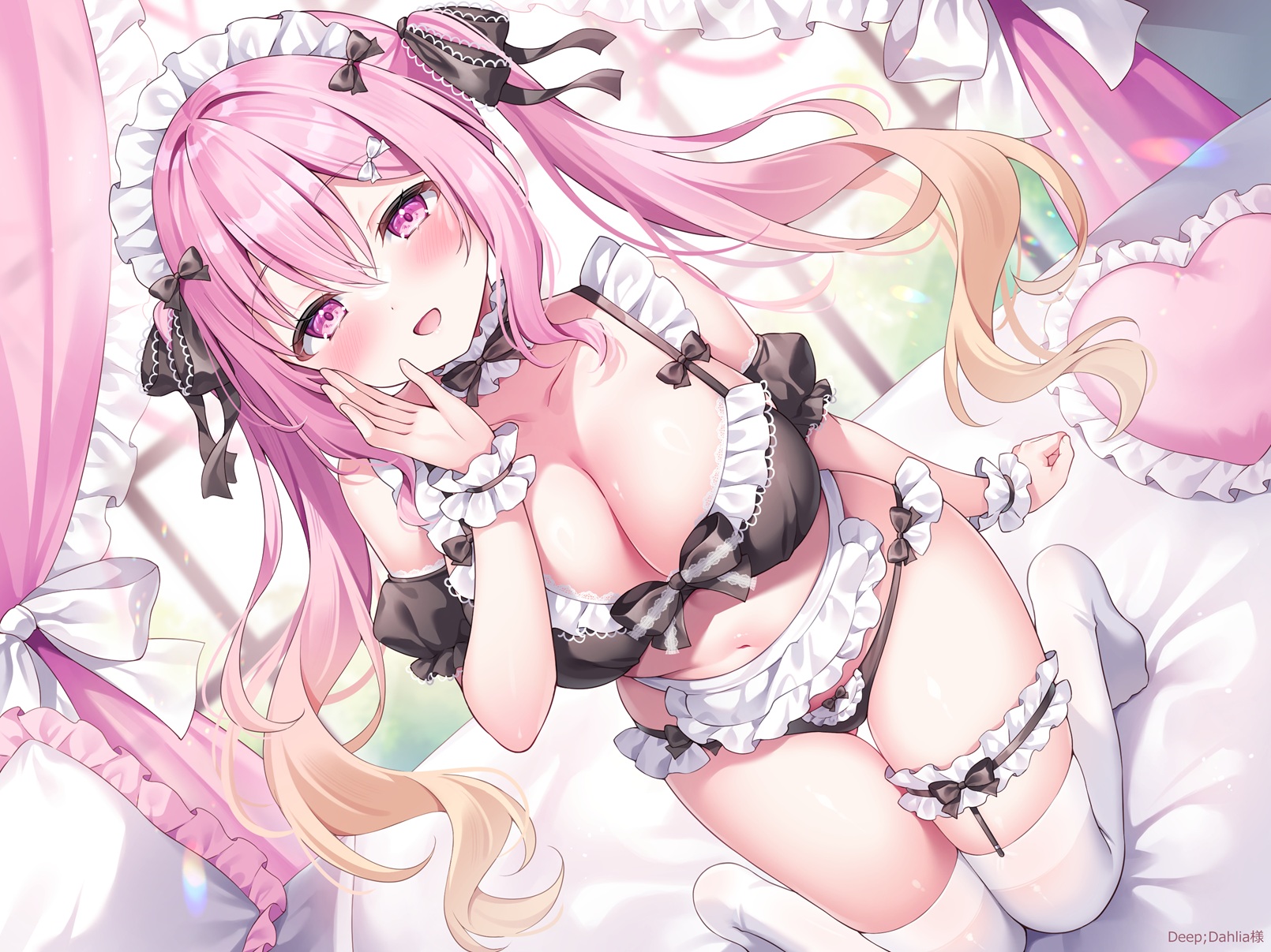 bra garter maid pantsu siooooono stockings thighhighs