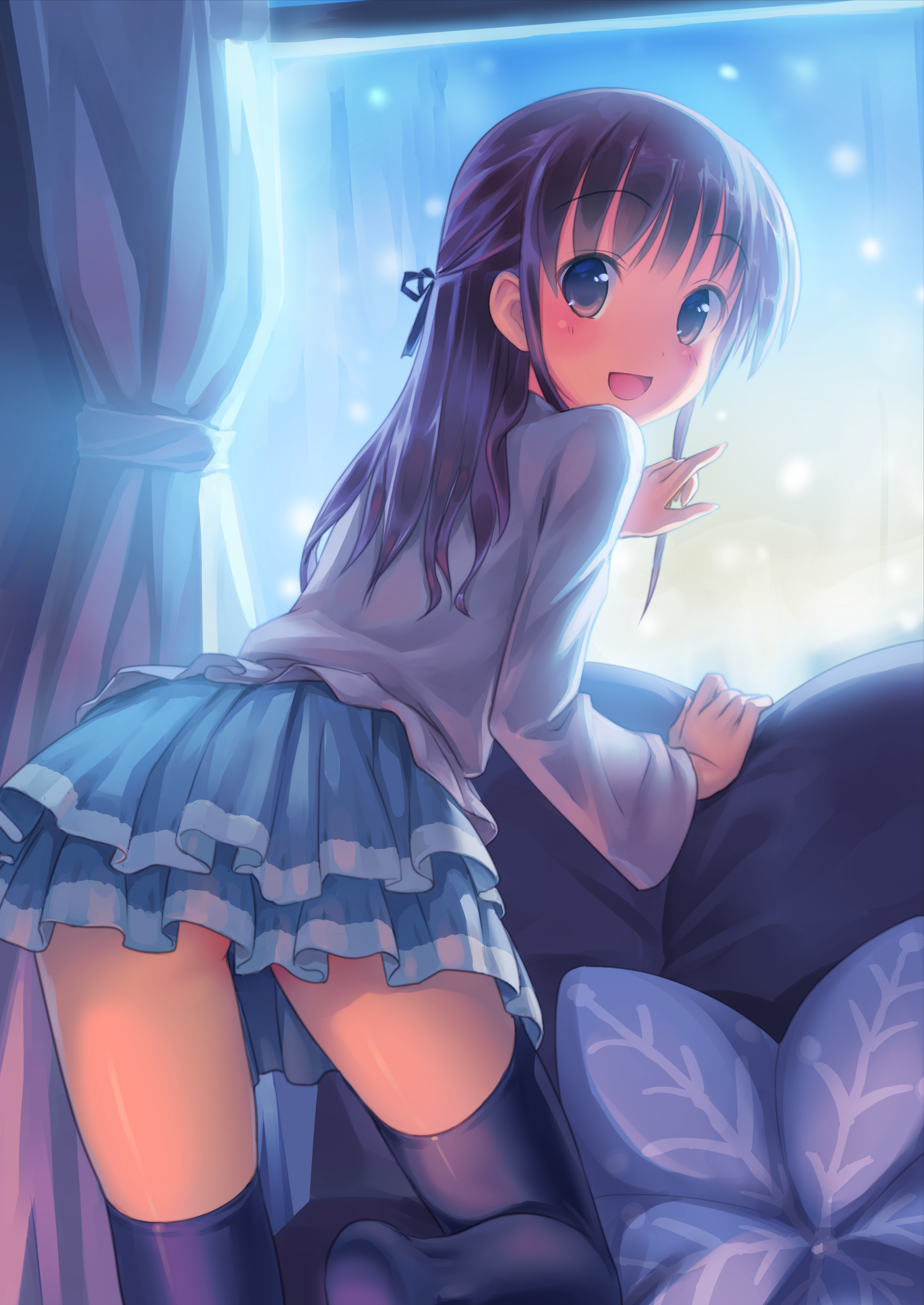 azami_nanami game_cg imouto_ga_eroge_seiyuu_dattan_daga takoyaki thighhighs yakiubu