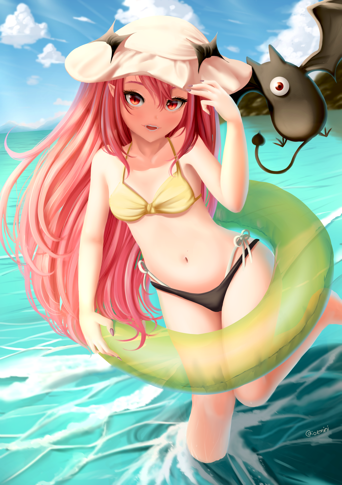 bikini dkoro krul_tepes owari_no_seraph pointy_ears swimsuits wet