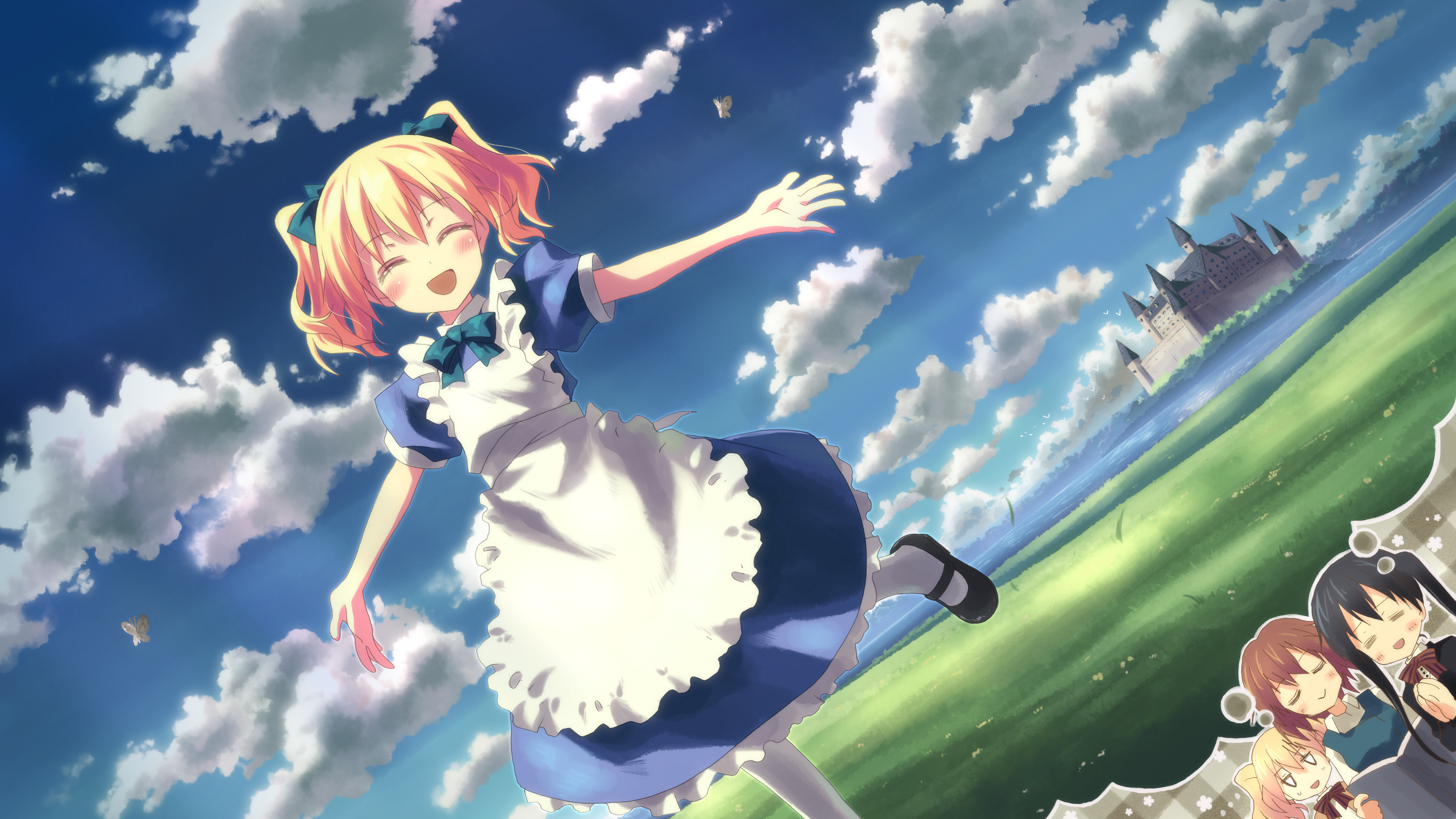 alice_cartelet inokuma_youko kin-iro_mosaic komichi_aya studio_s.d.t. wallpaper yuuki_tatsuya