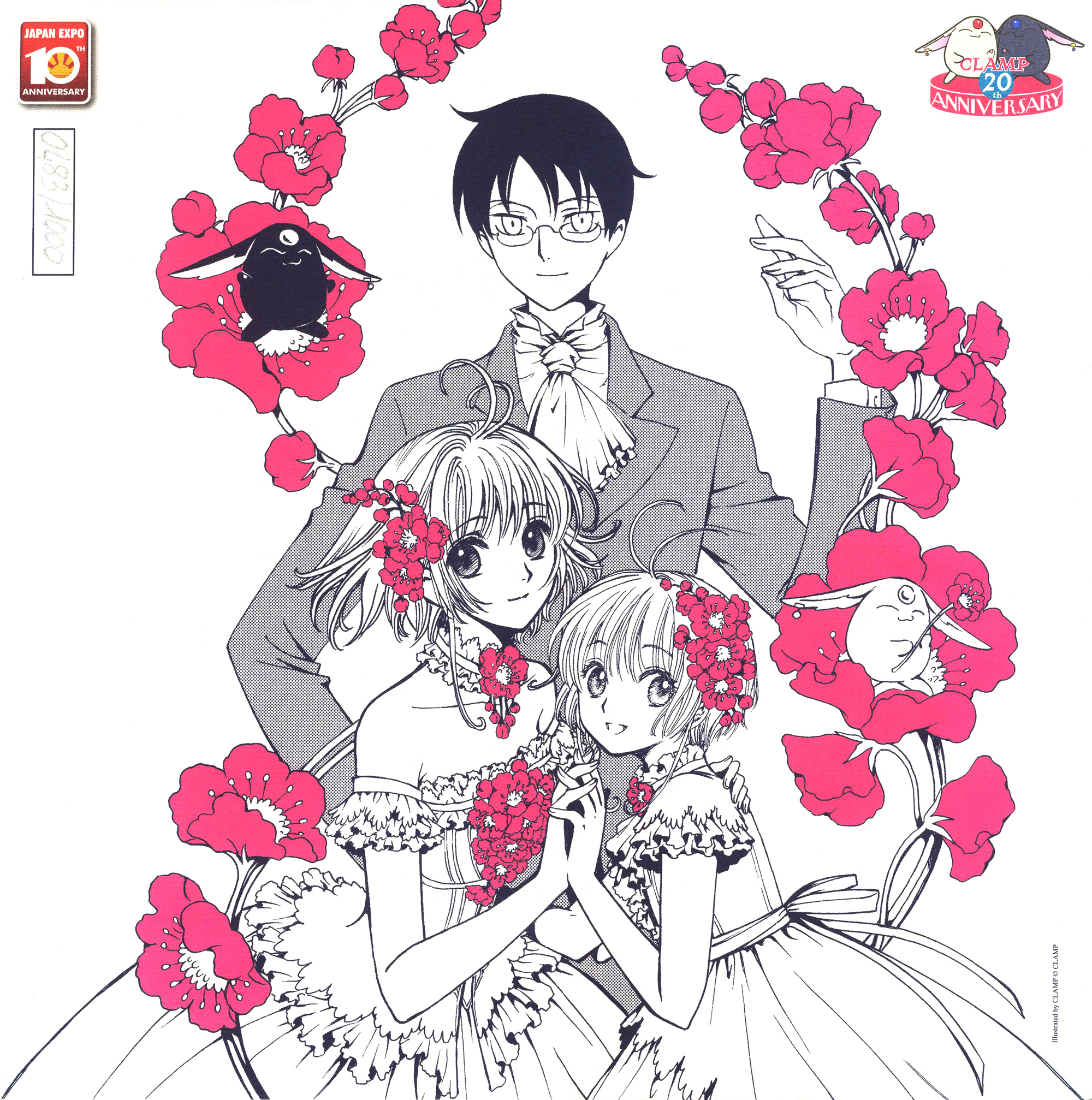 clamp kinomoto_sakura mokona watanuki_kimihiro