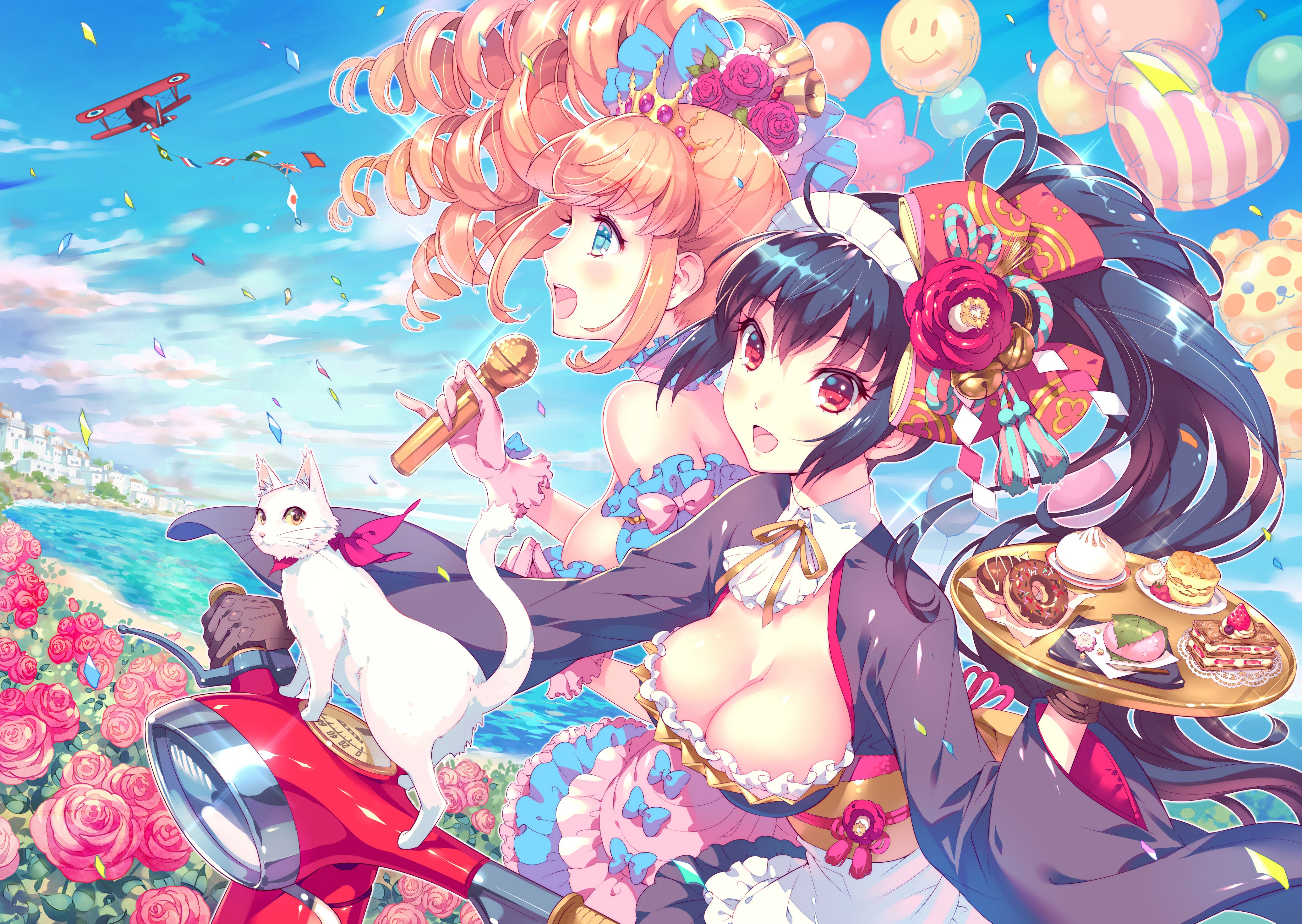 dress erimo maid neko no_bra wa_maid
