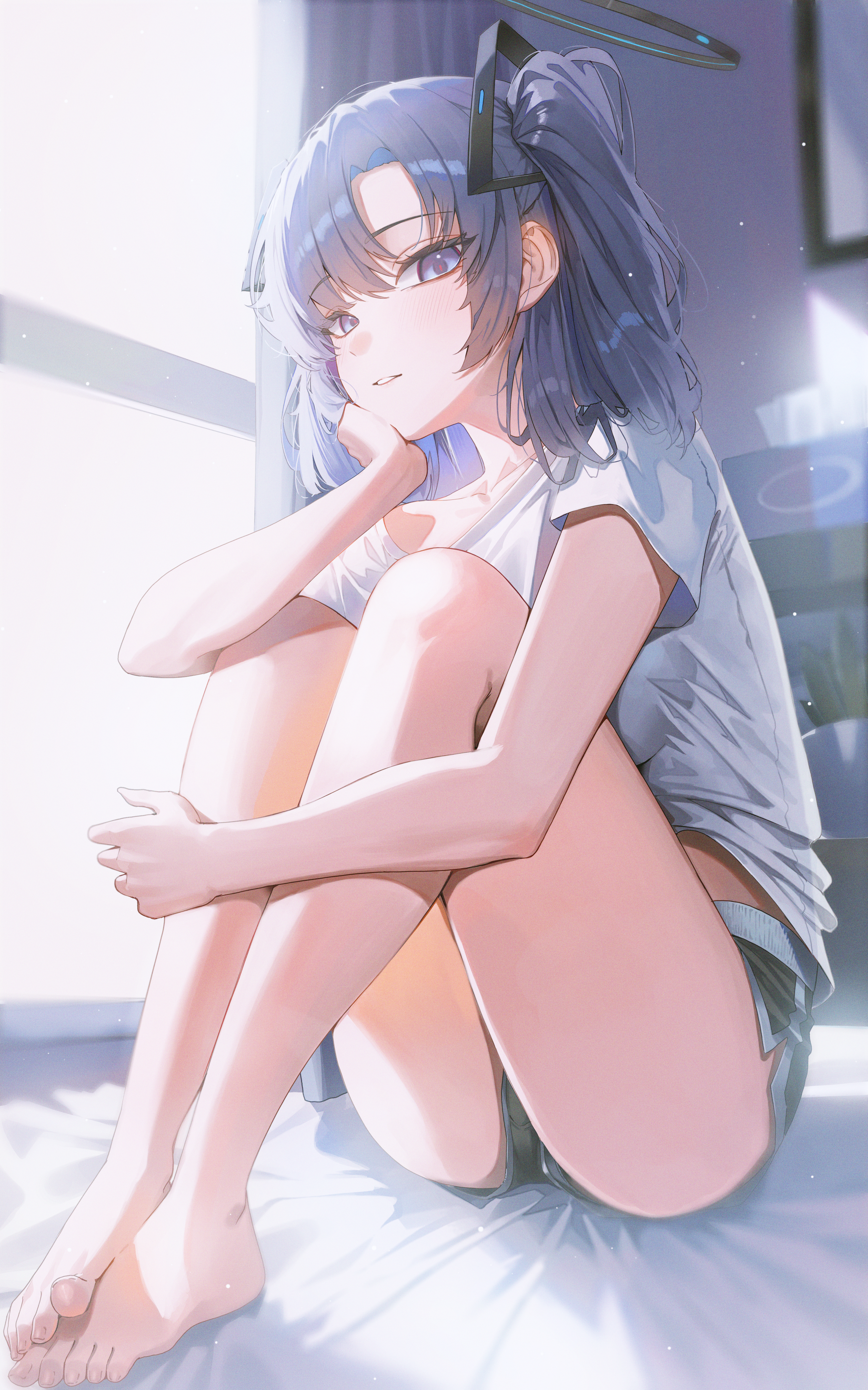 blue_archive domi_(hongsung0819) halo hayase_yuuka no_bra