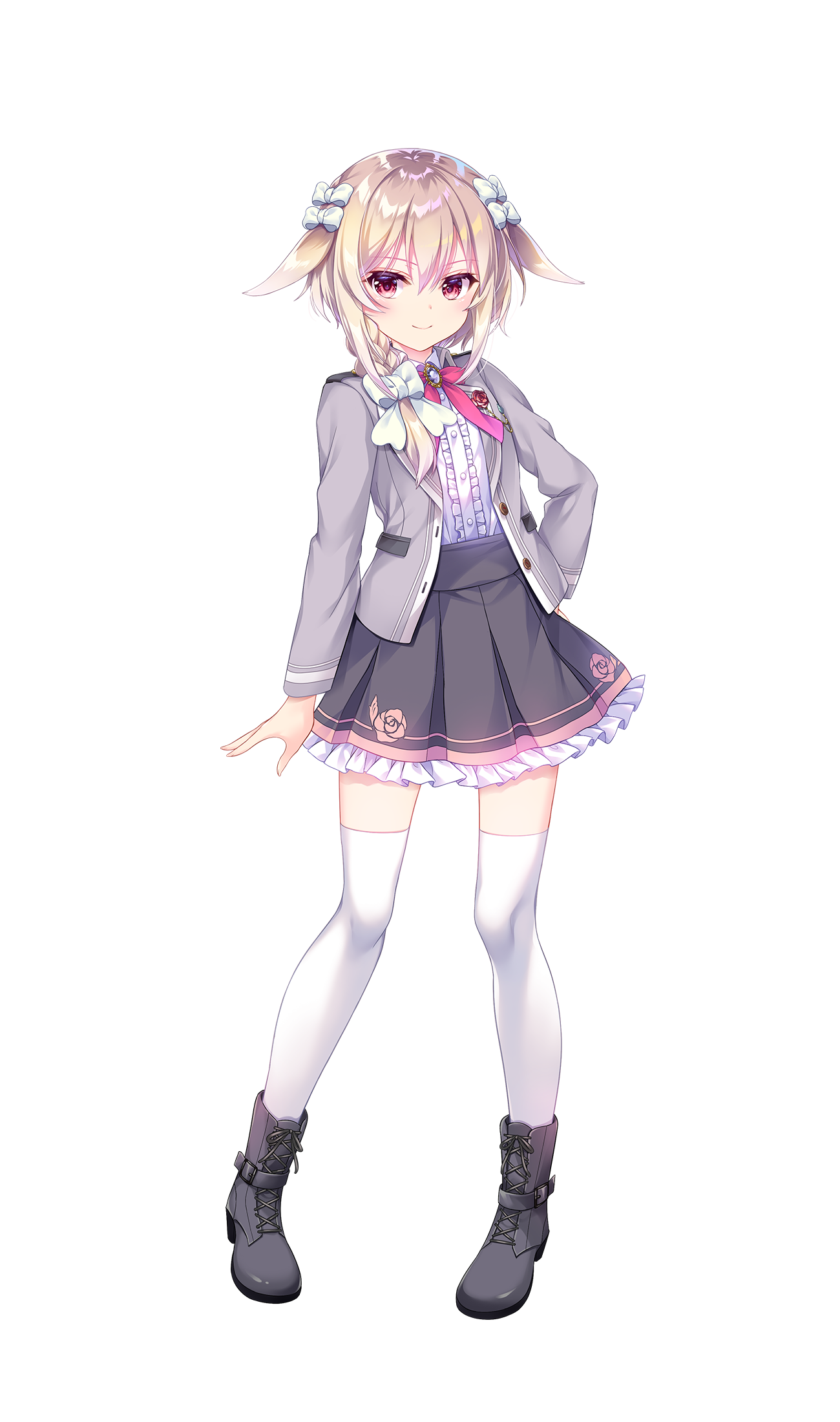 ensemble_(company) heels hoshi_no_otome_to_rikka_no_shimai seifuku tagme thighhighs transparent_png trap yamabuki_usami