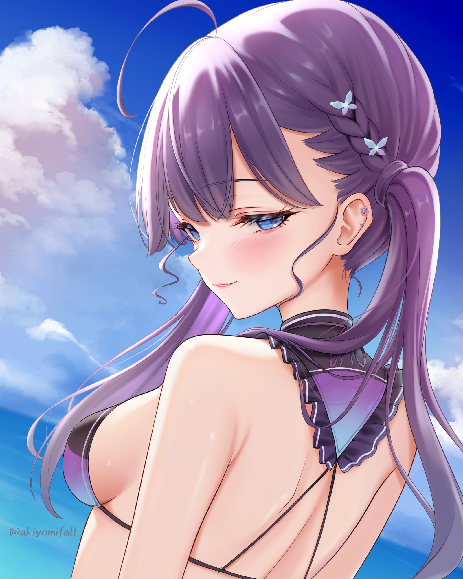 akiei bikini_top gakuen_idolm@ster kaya_rinha swimsuits the_idolm@ster