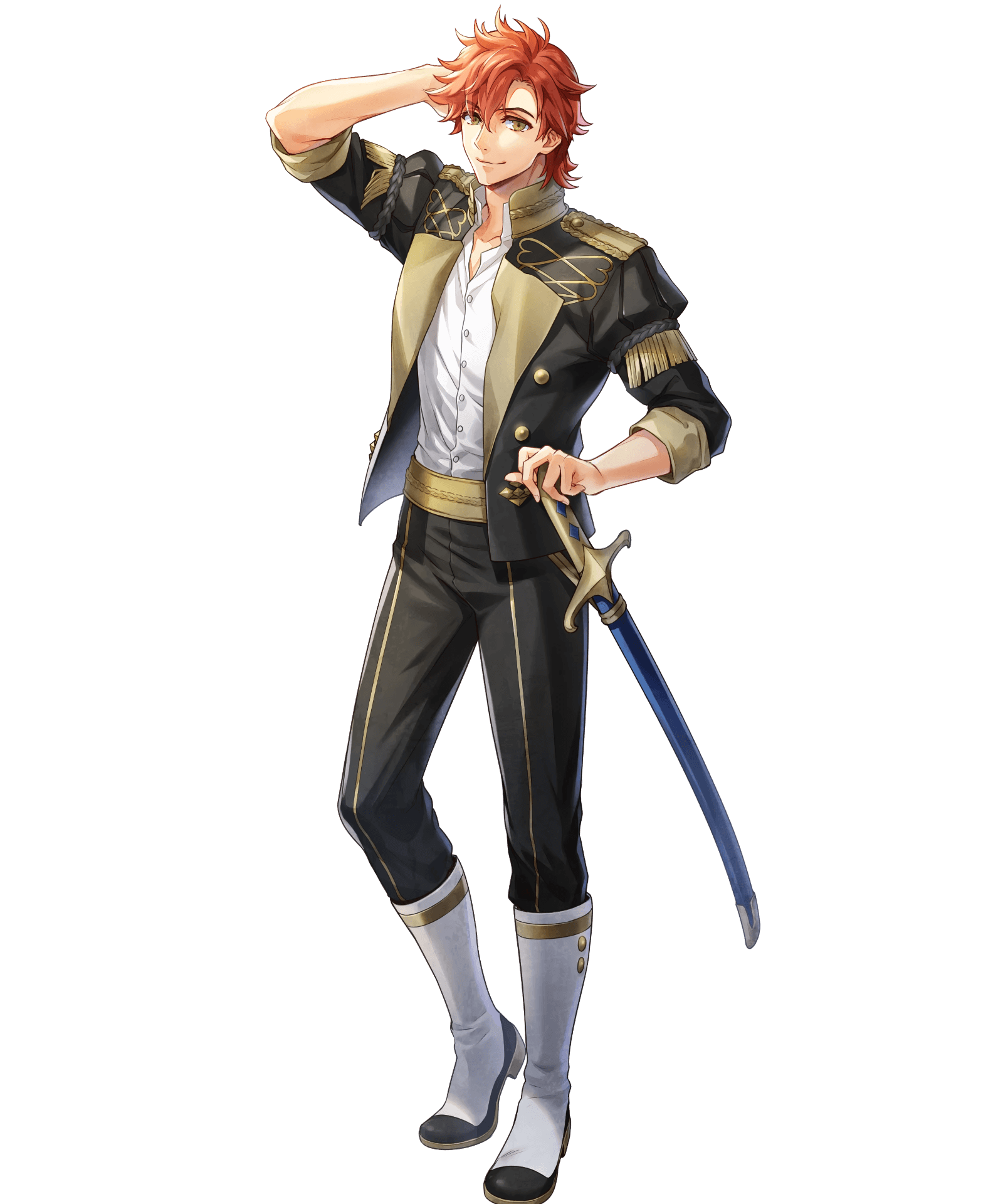 argon fire_emblem fire_emblem_three_houses male nintendo sword sylvain uniform