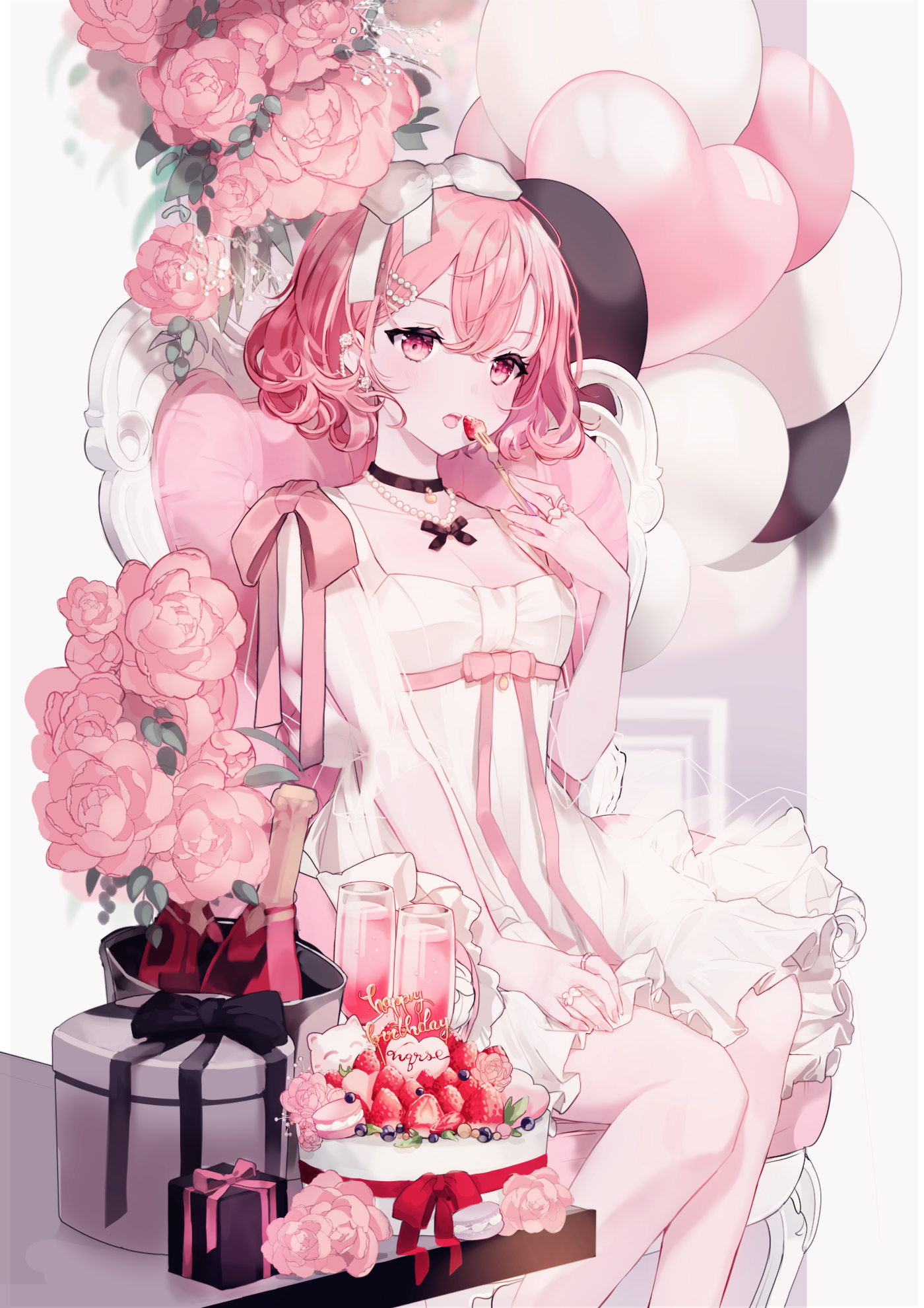beryl_(blueberylpie) dress indie_utaite no_bra nqrse see_through