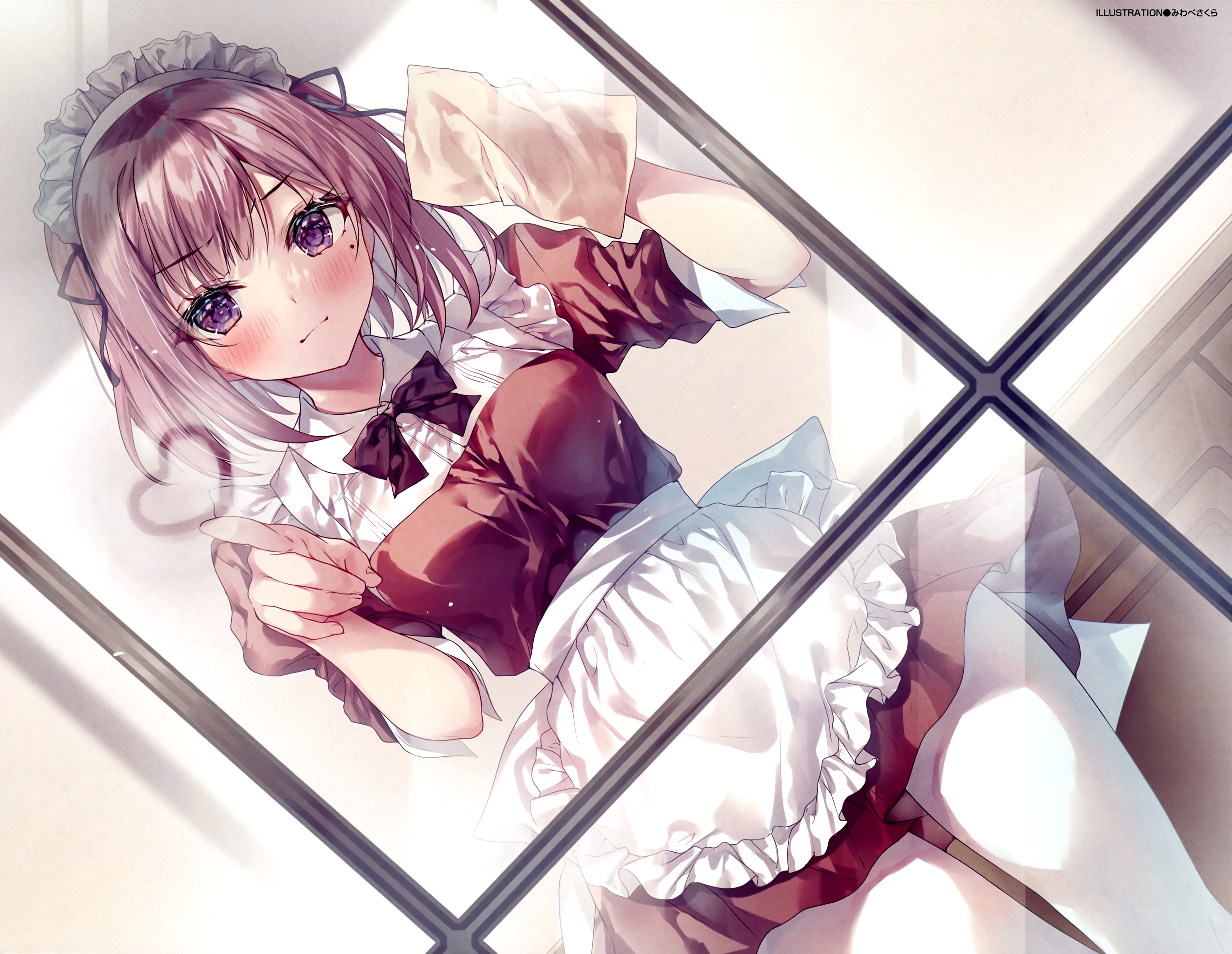 maid miwabe_sakura pantyhose