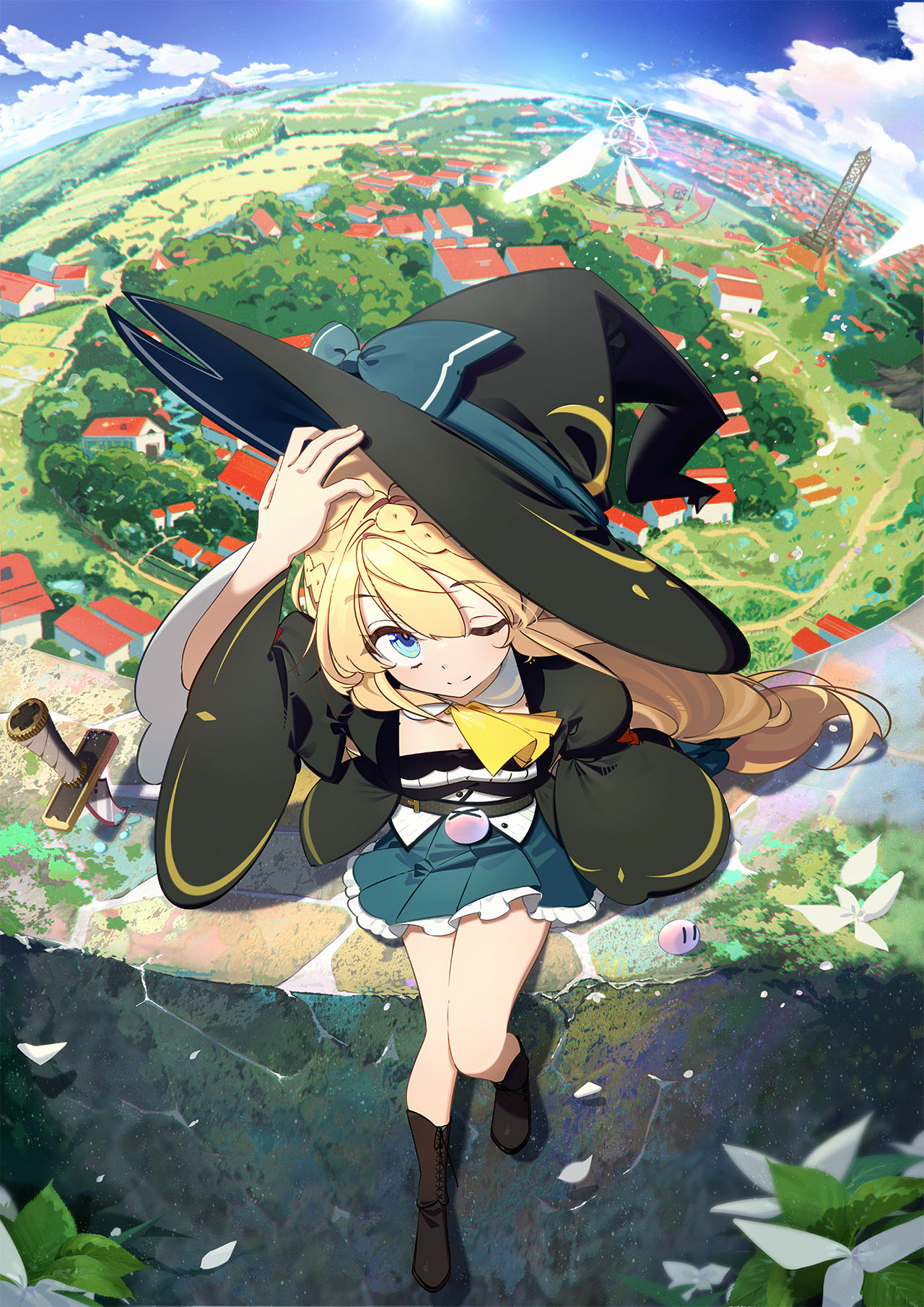 aizawa_azusa benio_(dontsugel) disc_cover slime_taoshite_300-nen_shiranai_uchi_ni_level_max_ni_nattemashita witch