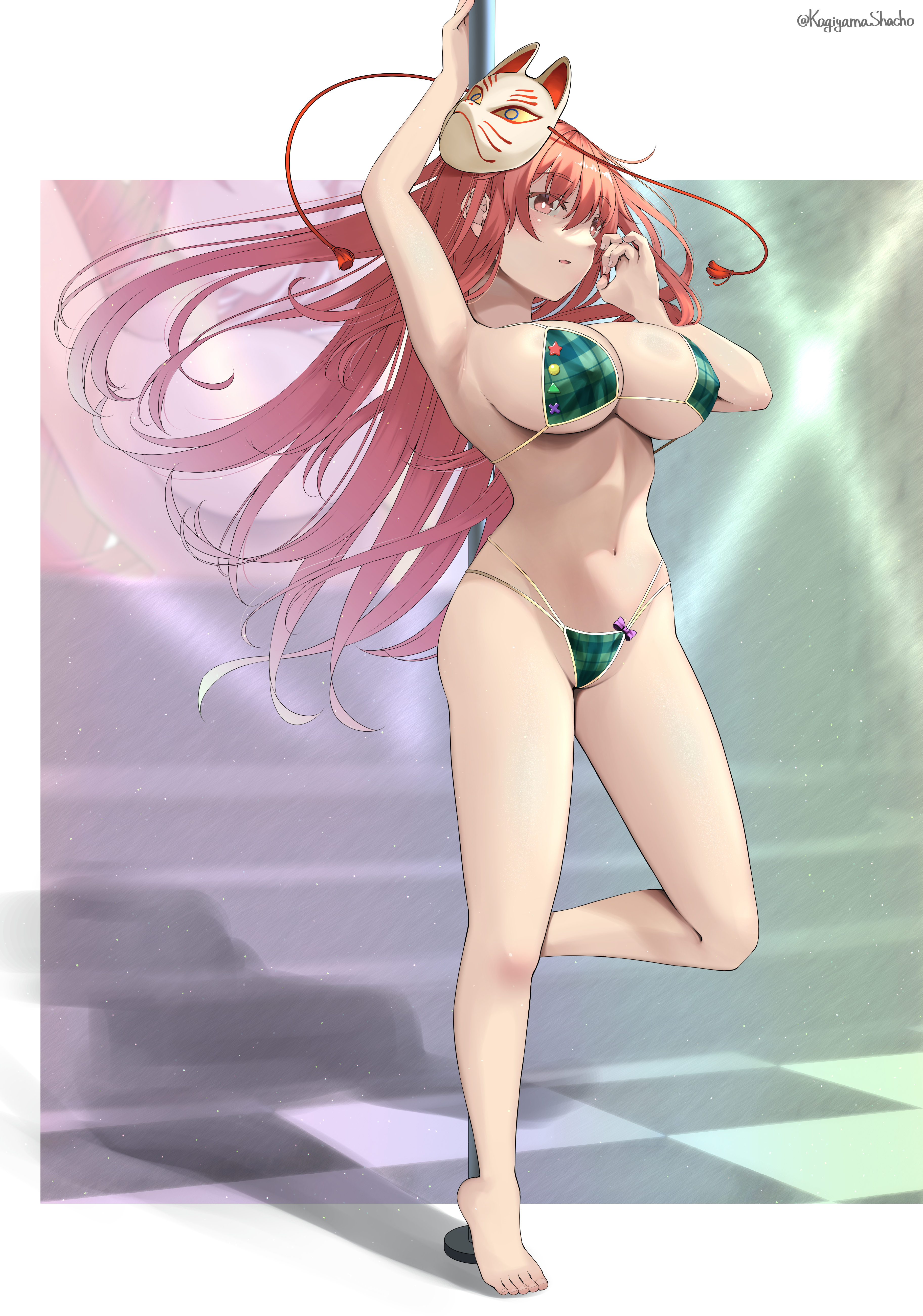 bikini hata_no_kokoro kagiyama_shachou swimsuits thong touhou