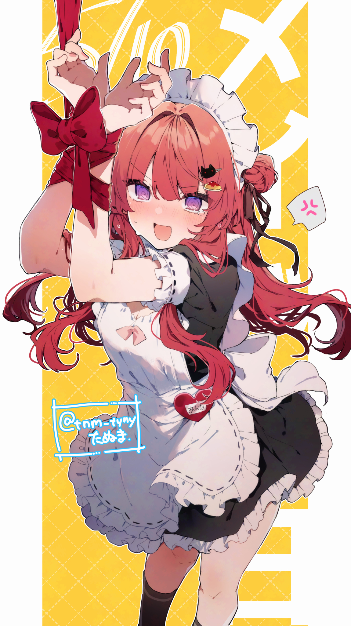 bondage cleavage ikeuchi_tanuma maid waitress