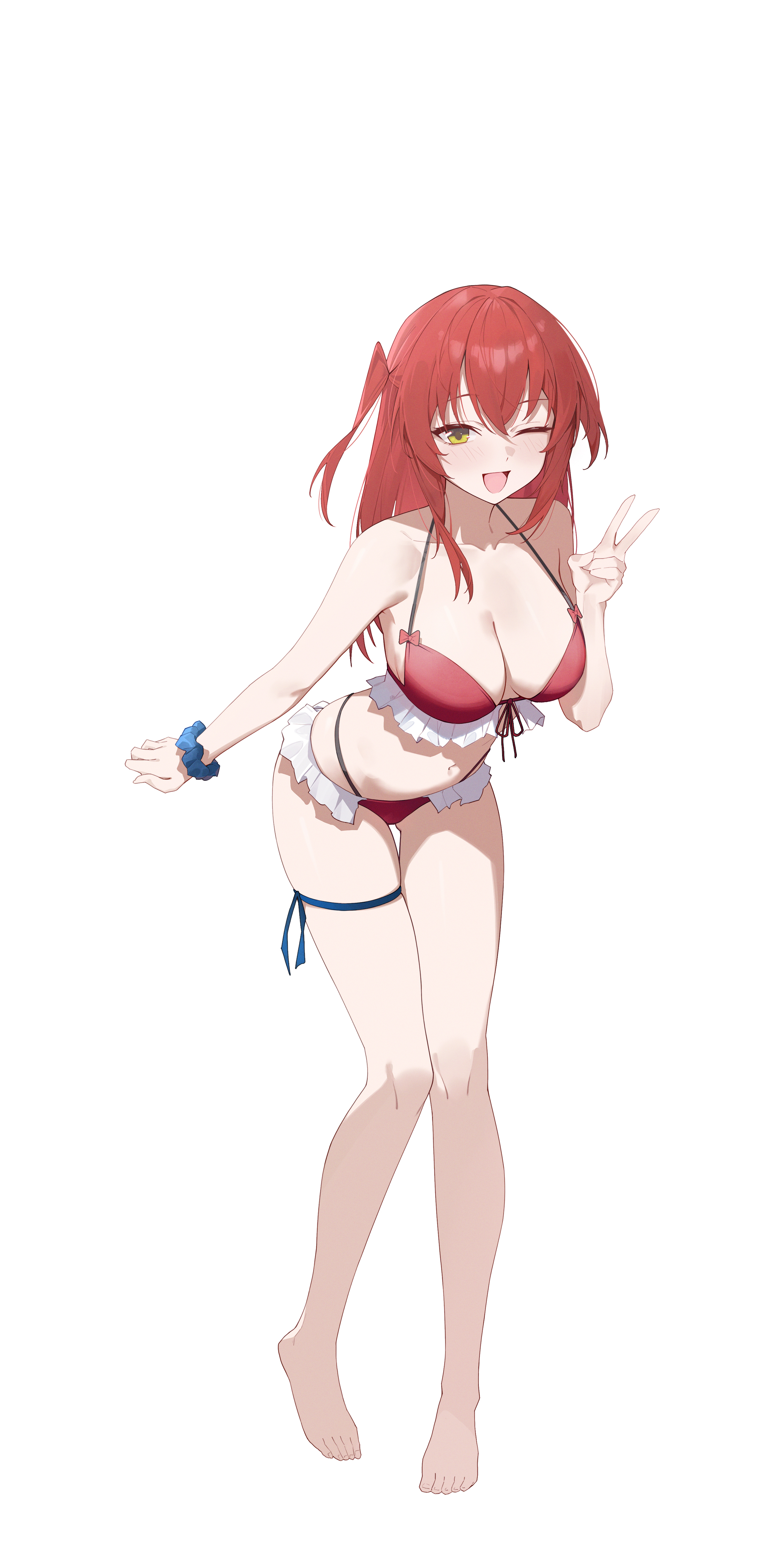 bikini bocchi_the_rock! garter kita_ikuyo sukaliya swimsuits