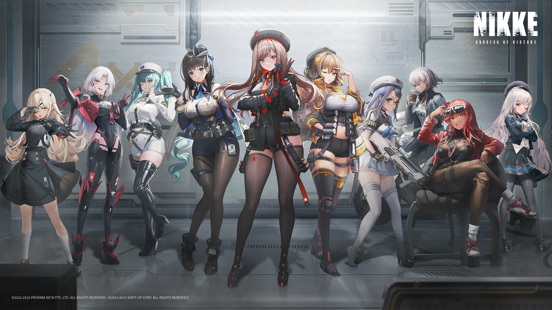 anis drake_(nikke) eyepatch garter goddess_of_victory:_nikke guillotine_(nikke) gun heels leotard marian_(nikke) megane neon_(nikke) pantyhose privaty rapi_(nikke) seifuku skirt_lift soline_(nikke) sugar_(nikke) tagme thighhighs torn_clothes uniform volume_(nikke) wallpaper