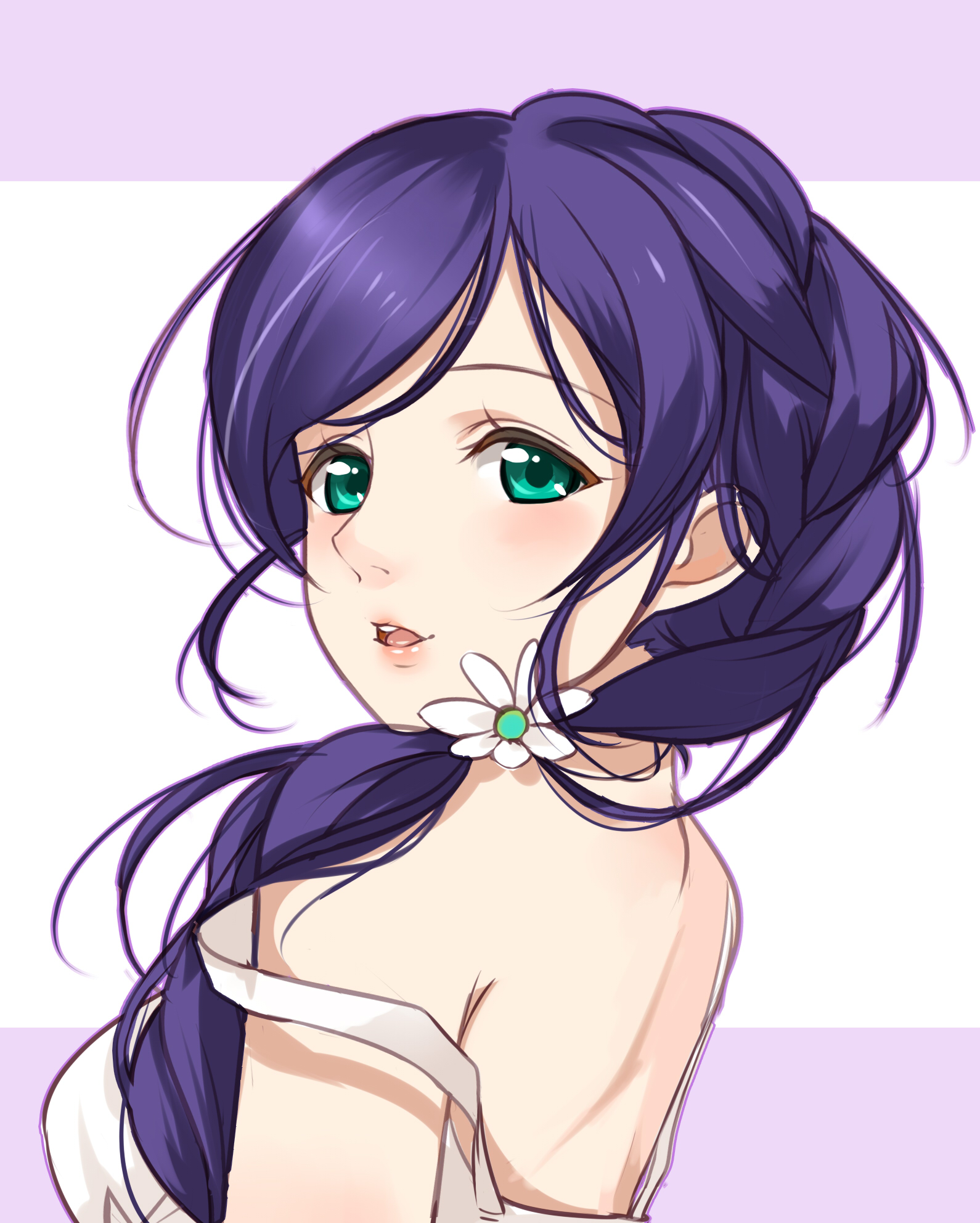 clouble dress love_live! love_live!_(series) no_bra summer_dress toujou_nozomi