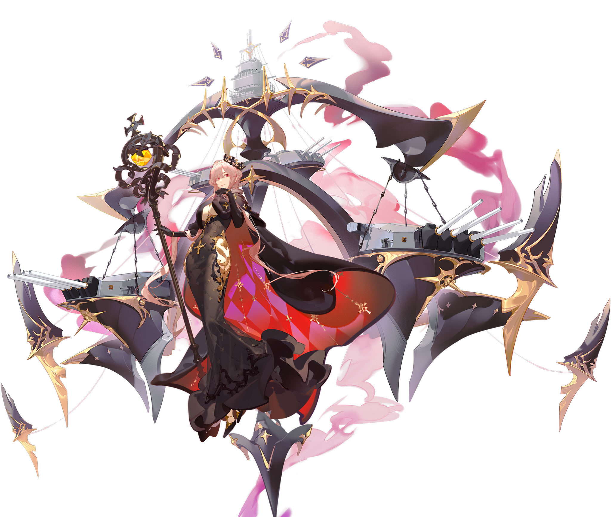 azur_lane clemenceau_(azur_lane) dress gun tagme transparent_png