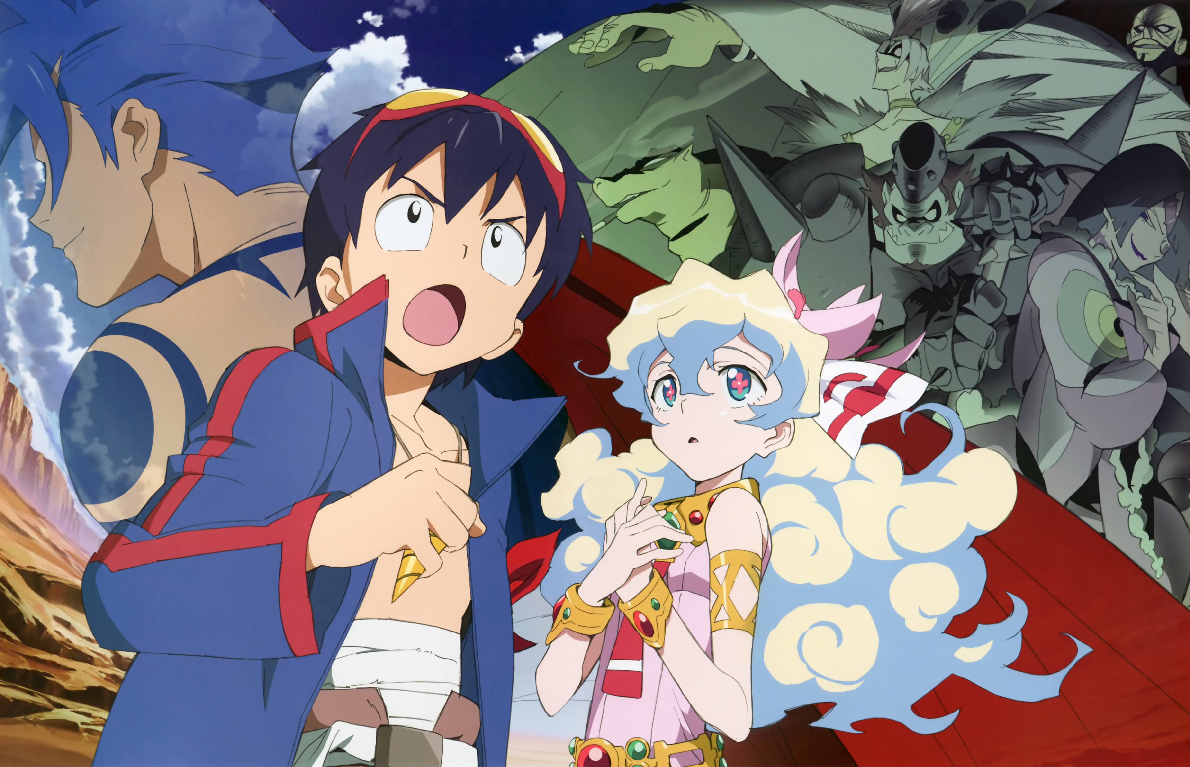 Tengen Toppa Gurren Lagann, anime, Simon, Nia