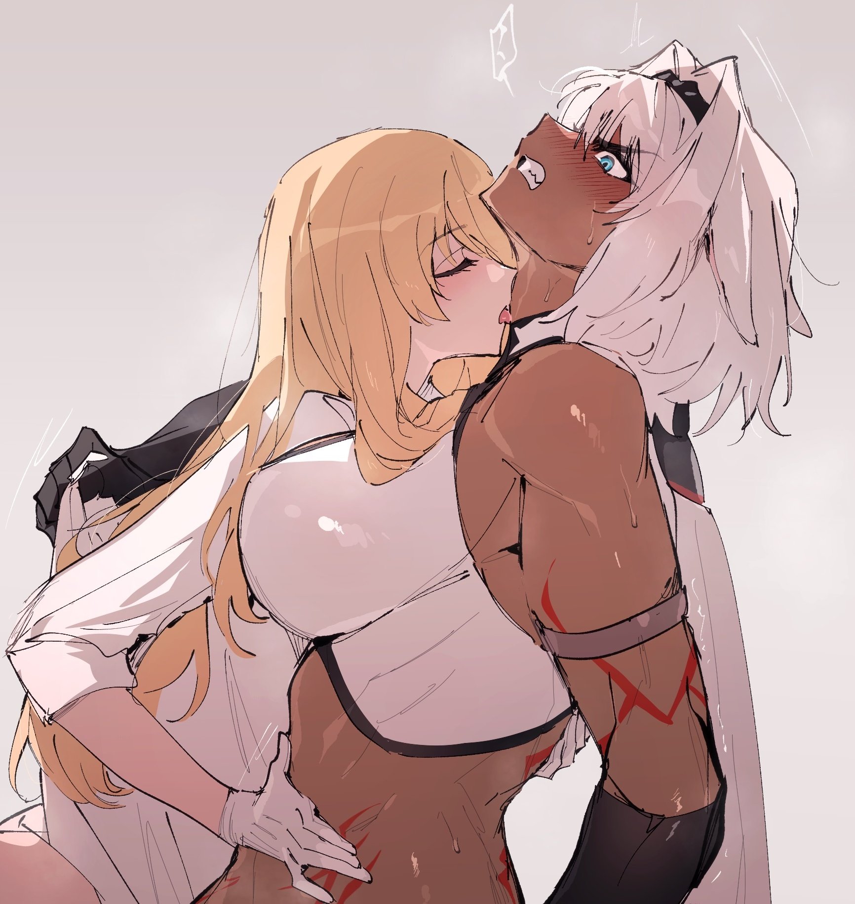 animal_ears caenis_(fate) fate/grand_order kirschtaria_wodime sabamori sketch tattoo