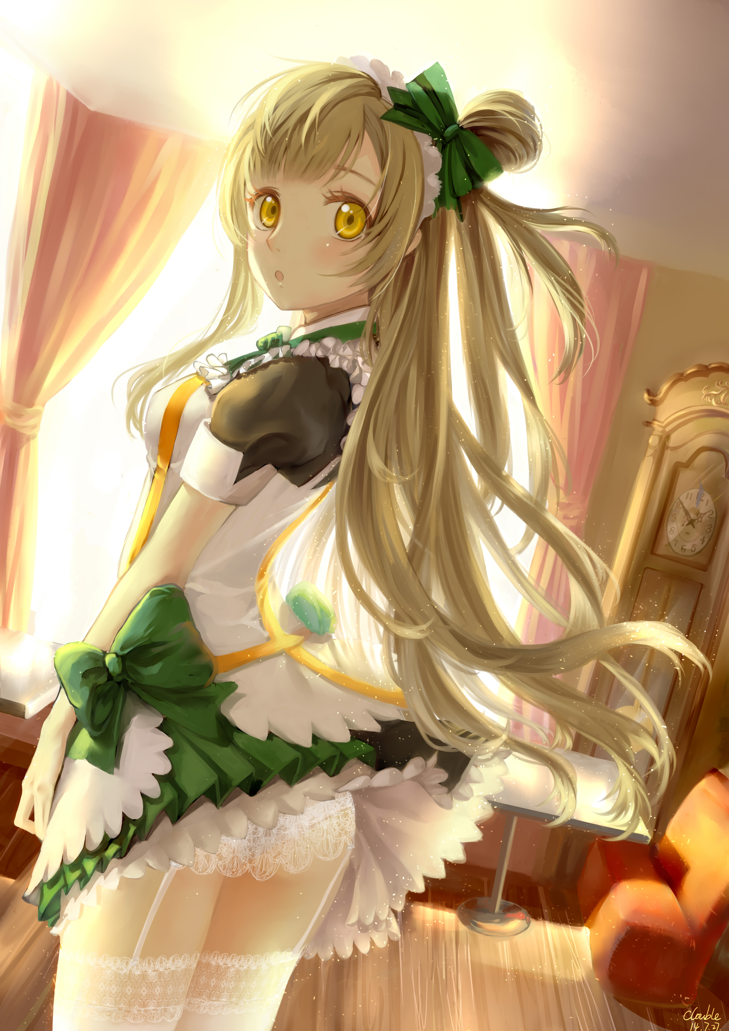 ass clouble love_live! love_live!_(series) maid minami_kotori stockings thighhighs