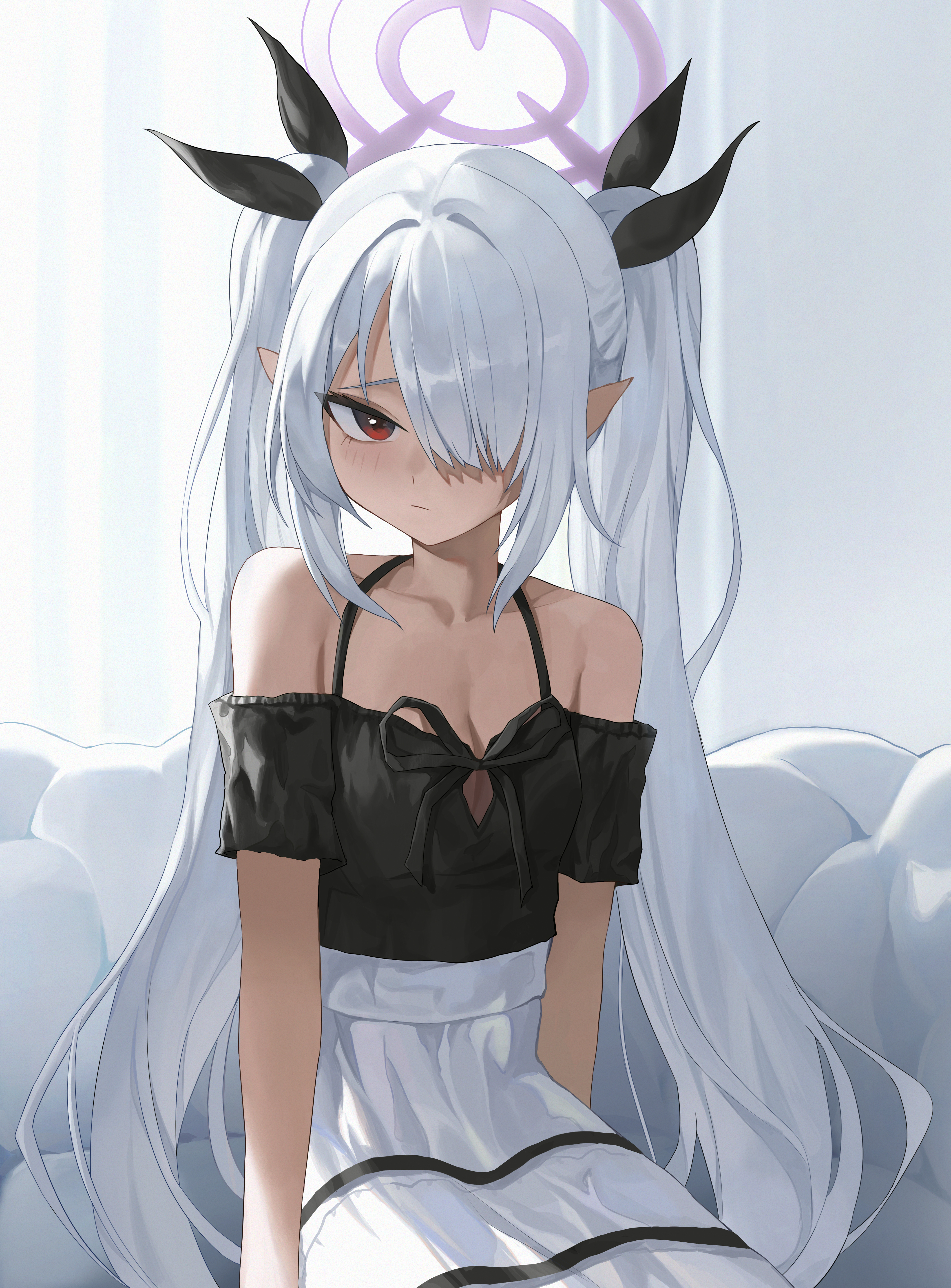 863255464 blue_archive halo pointy_ears shiromi_iori