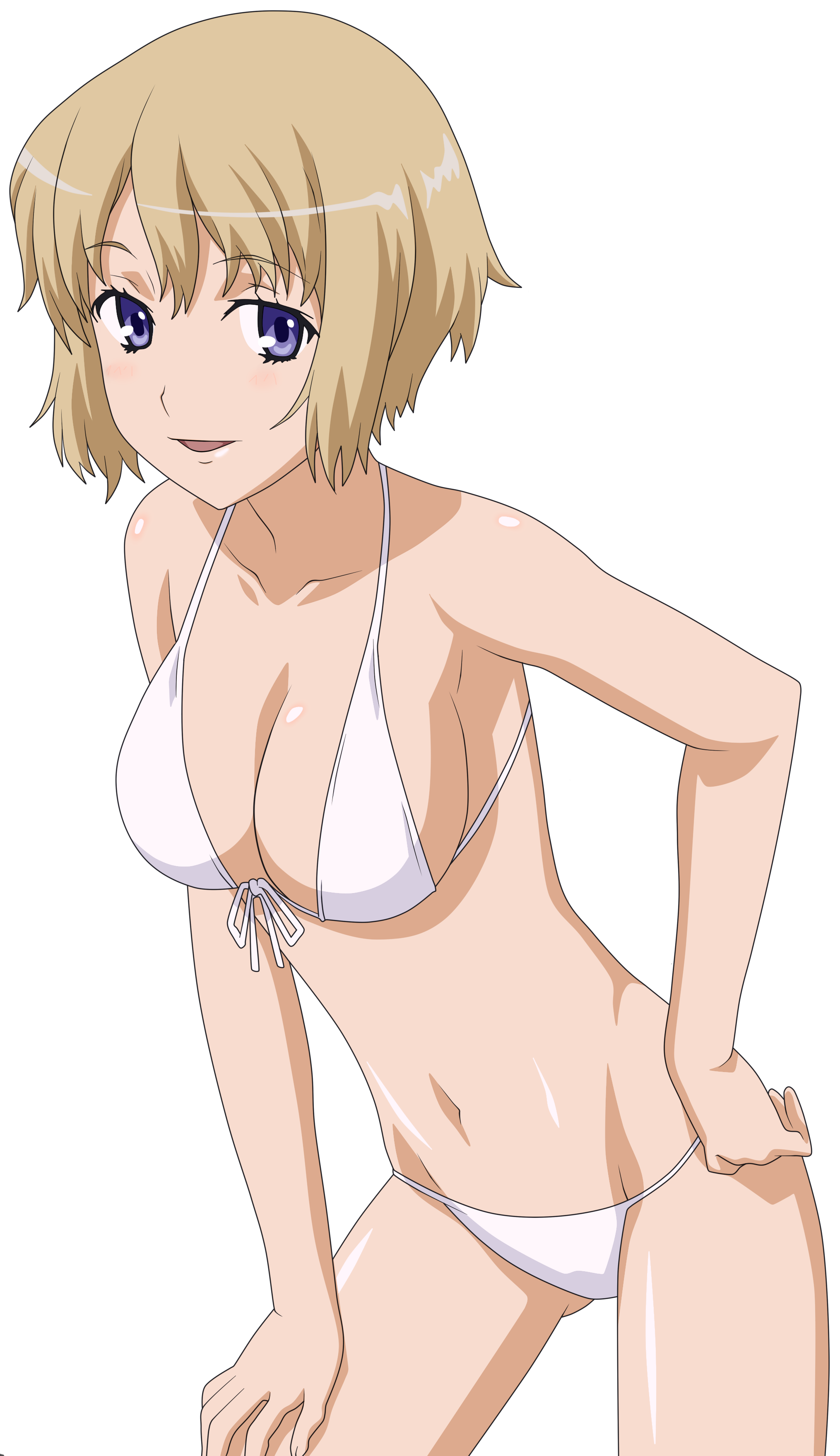 bikini cleavage orsola_aquinas shinohara_kenji swimsuits toaru_majutsu_no_index transparent_png vector_trace