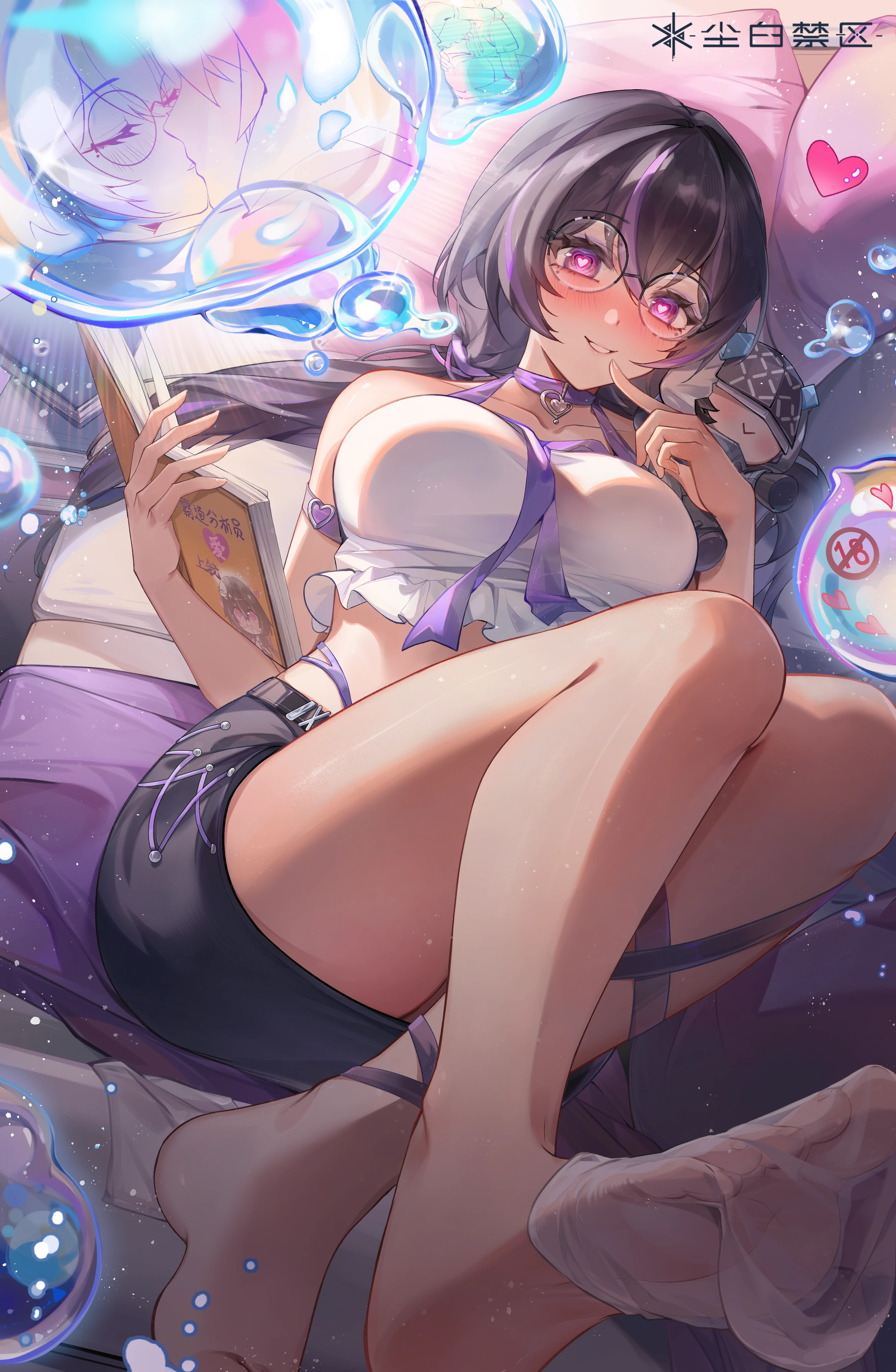 chibi megane snowbreak:_containment_zone tagme vidya_shannon