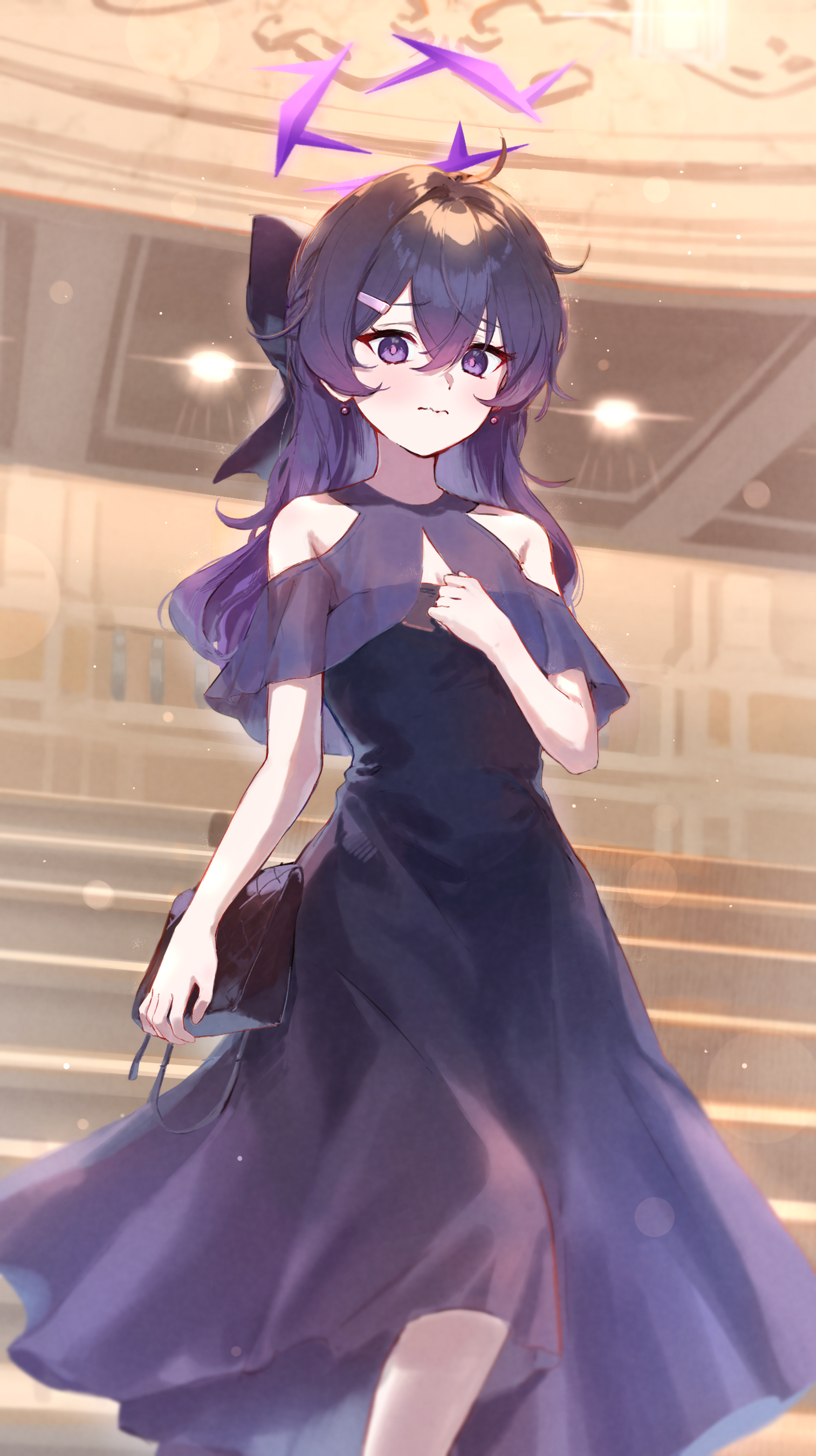 blue_archive dress eshineko halo igusa_haruka see_through