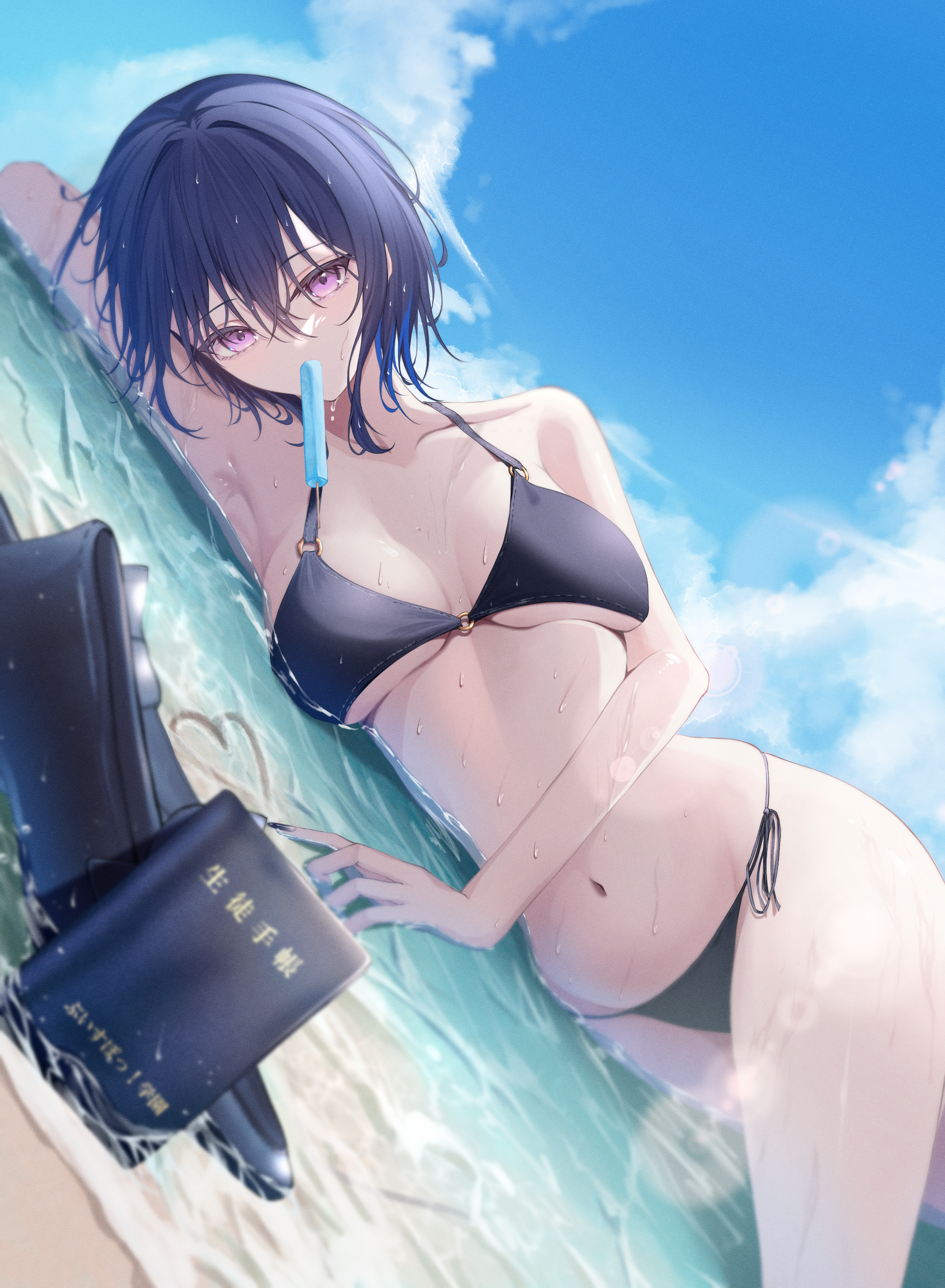 bikini haru_(haru83380282) ichinose_uruha lupinus_virtual_games swimsuits vspo! wet