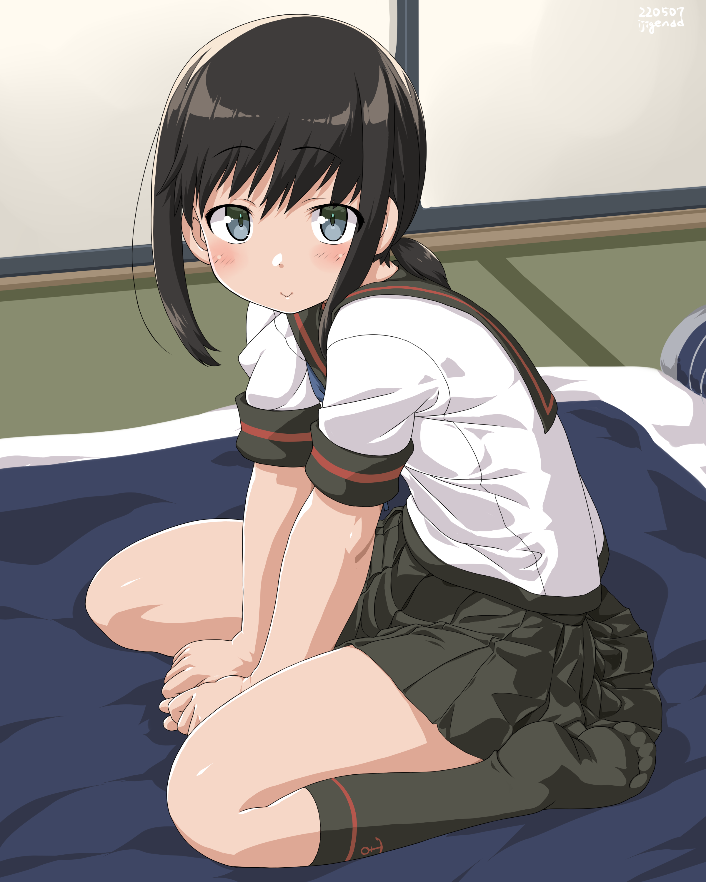 dd_(ijigendd) fubuki_(kancolle) kantai_collection seifuku