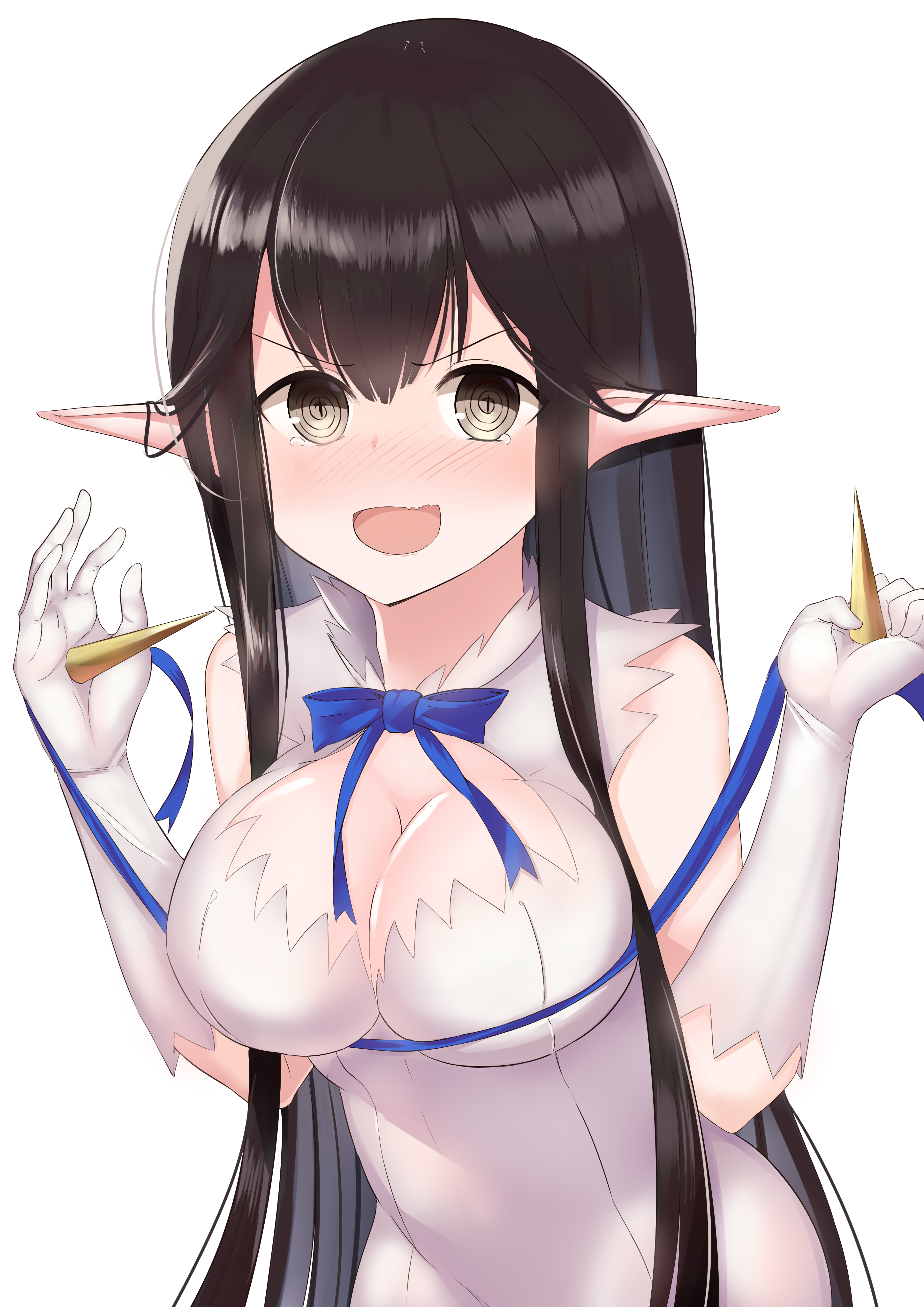 cleavage cosplay dress dungeon_ni_deai_wo_motomeru_no_wa_machigatteiru_darou_ka fate/apocrypha fate/stay_night hestia_(danmachi) i.f.s.f pointy_ears semiramis_(fate)