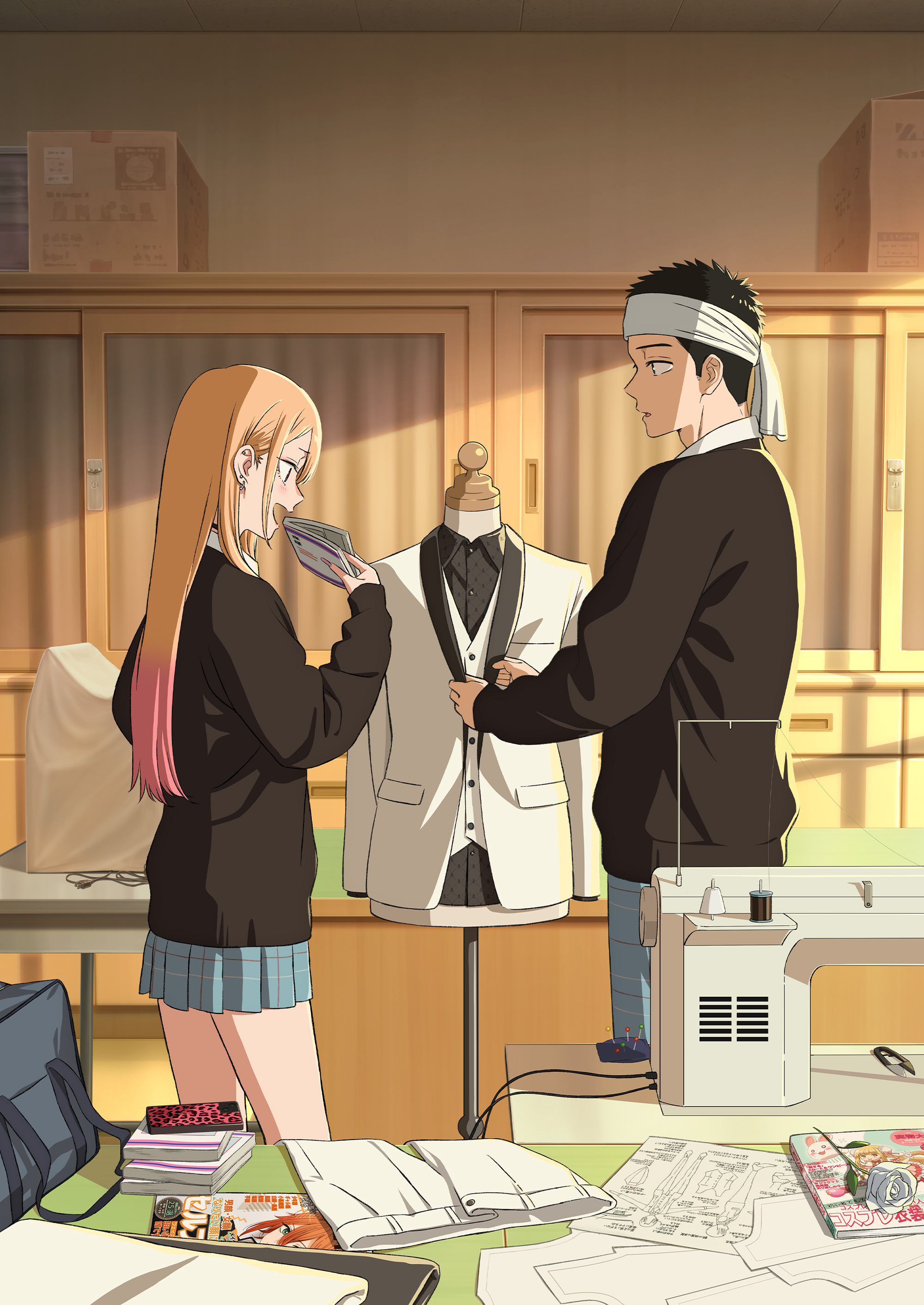 gojou_wakana kitagawa_marin seifuku sono_bisque_doll_wa_koi_wo_suru sweater tagme