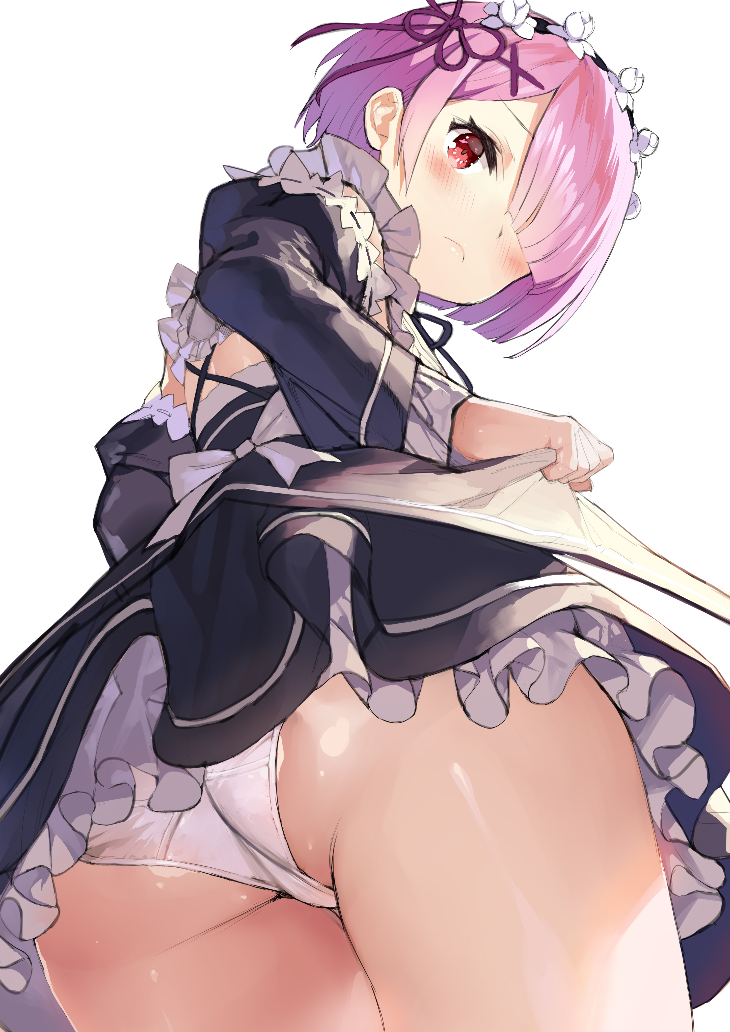 ass gaou maid pantsu ram_(re_zero) re_zero_kara_hajimeru_isekai_seikatsu