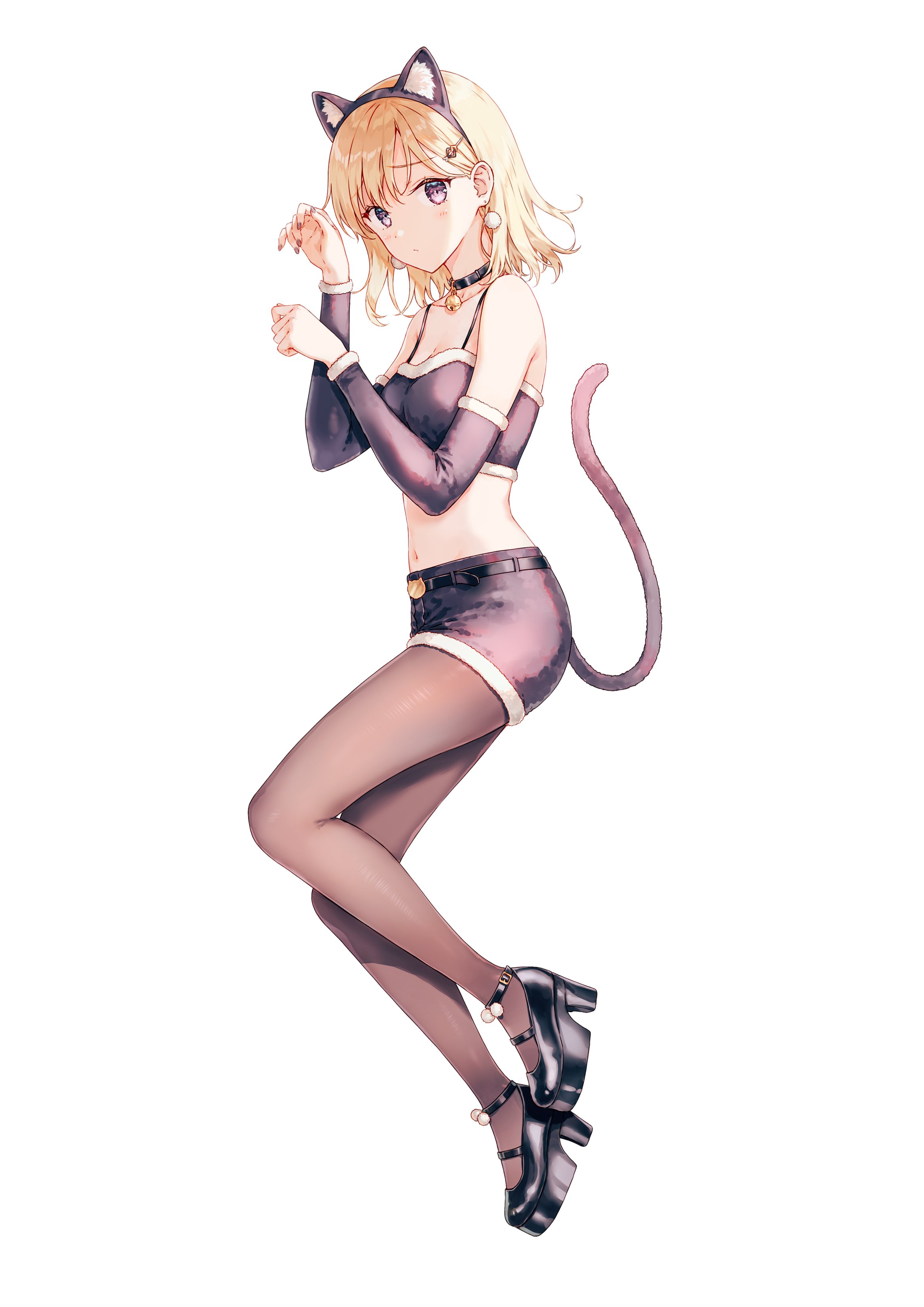 animal_ears ayase_saki gimai_seikatsu heels hiten nekomimi pantyhose tail