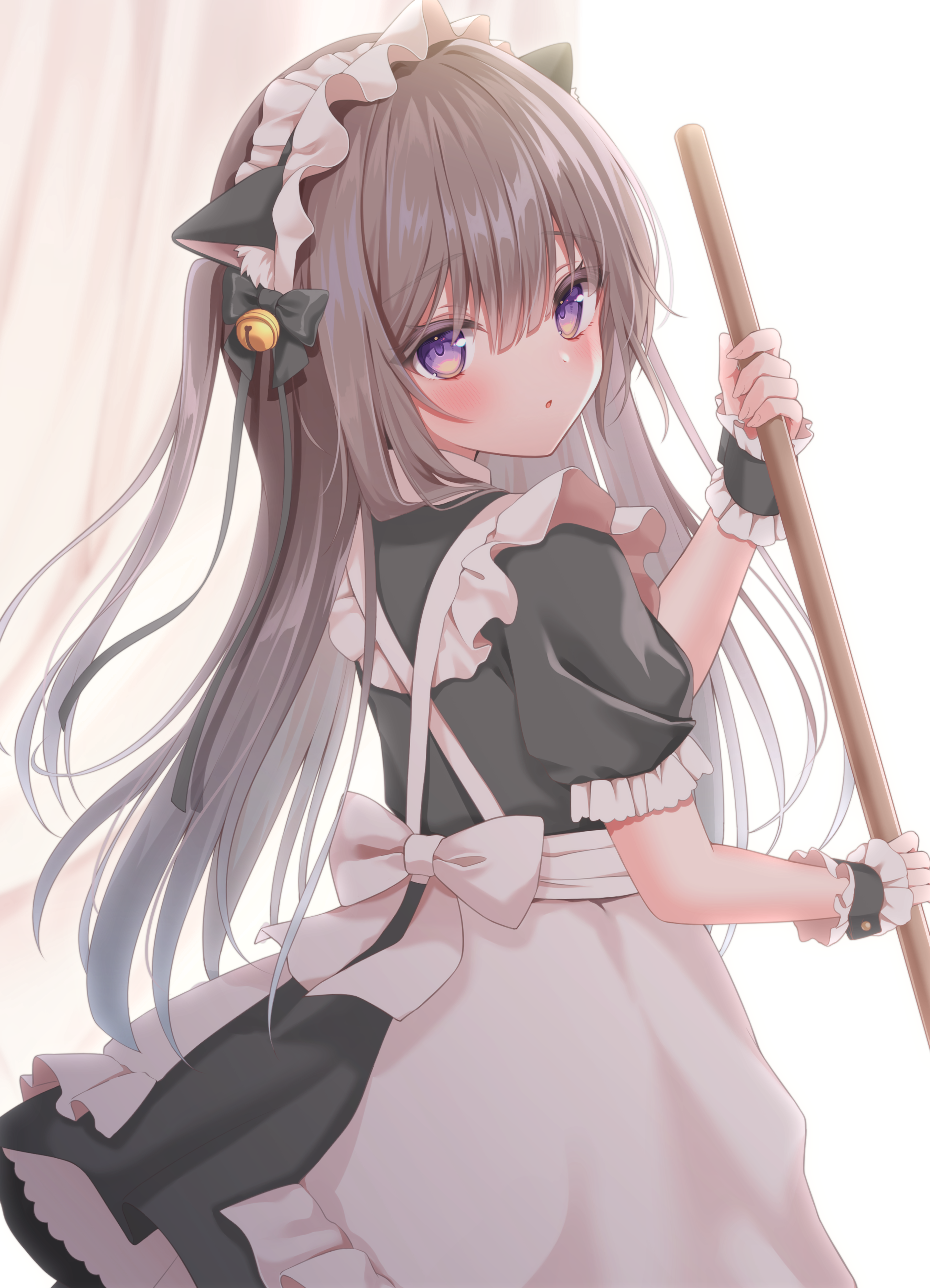 animal_ears maid nekomimi nufucha_(karashi2539)