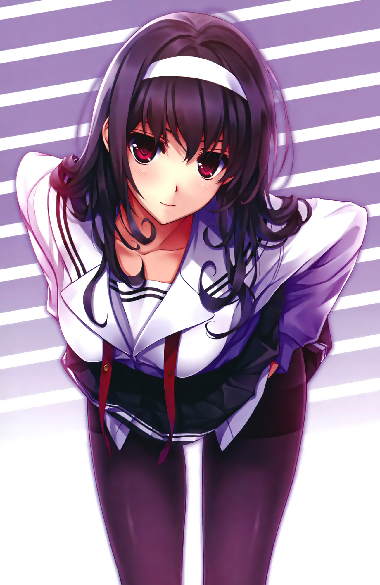 kasumigaoka_utaha misaki_kurehito pantyhose saenai_heroine_no_sodatekata seifuku skirt_lift