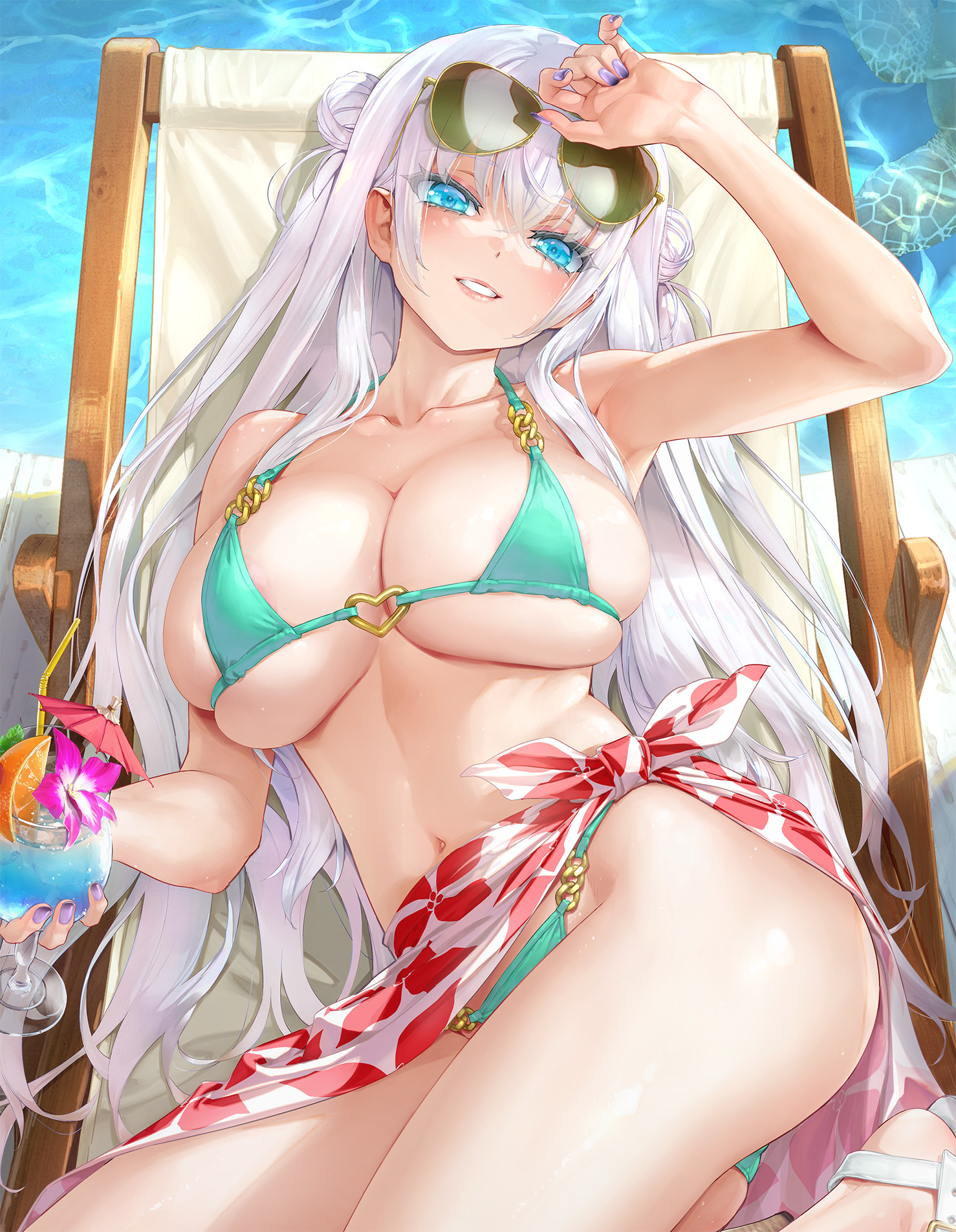 areola bikini happoubi_jin megane skirt_lift swimsuits