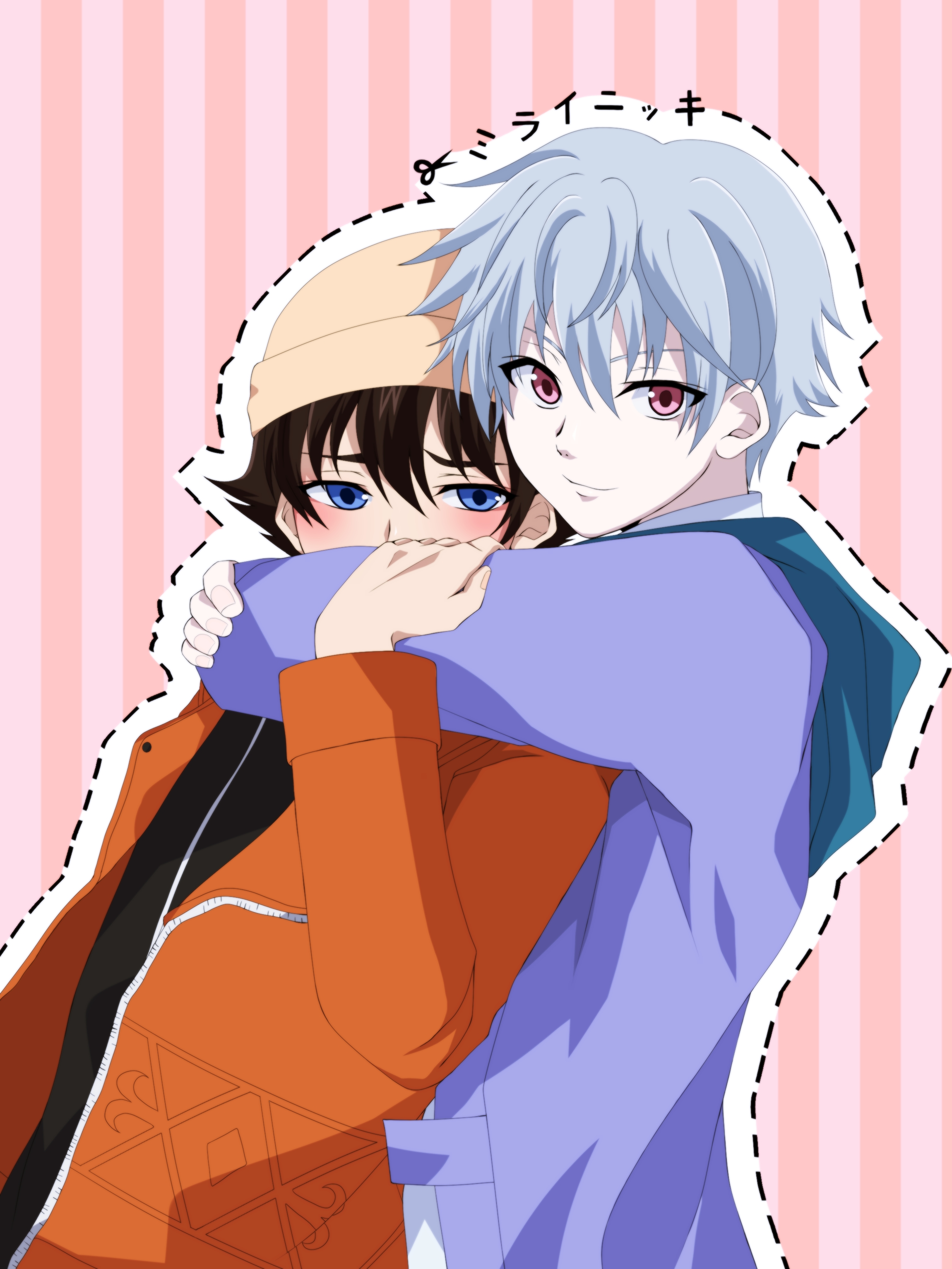 personagens parecidos dos animes di X: Aru Akise (Mirai Nikki) Kaworu  Nagisa (Evangelion)  / X