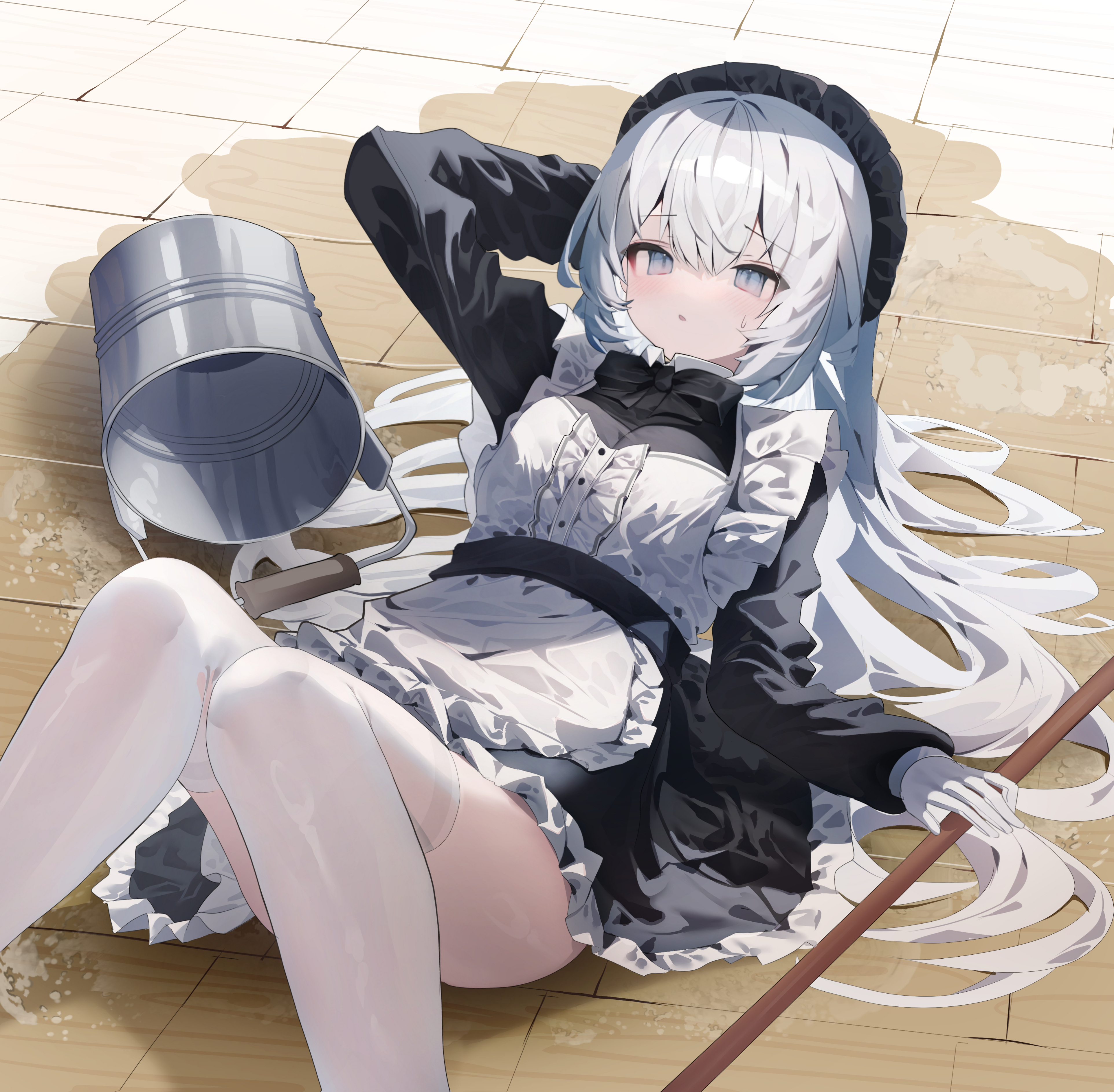 lazbee maid skirt_lift thighhighs