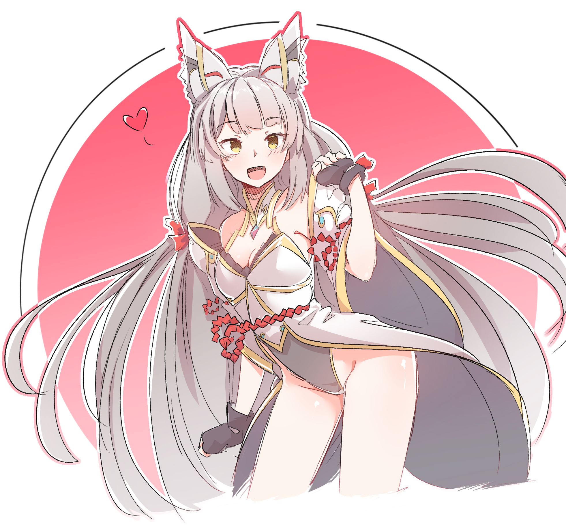 animal_ears cleavage japanese_clothes leotard niyah niyah_(blade) tagme xenoblade xenoblade_chronicles_2