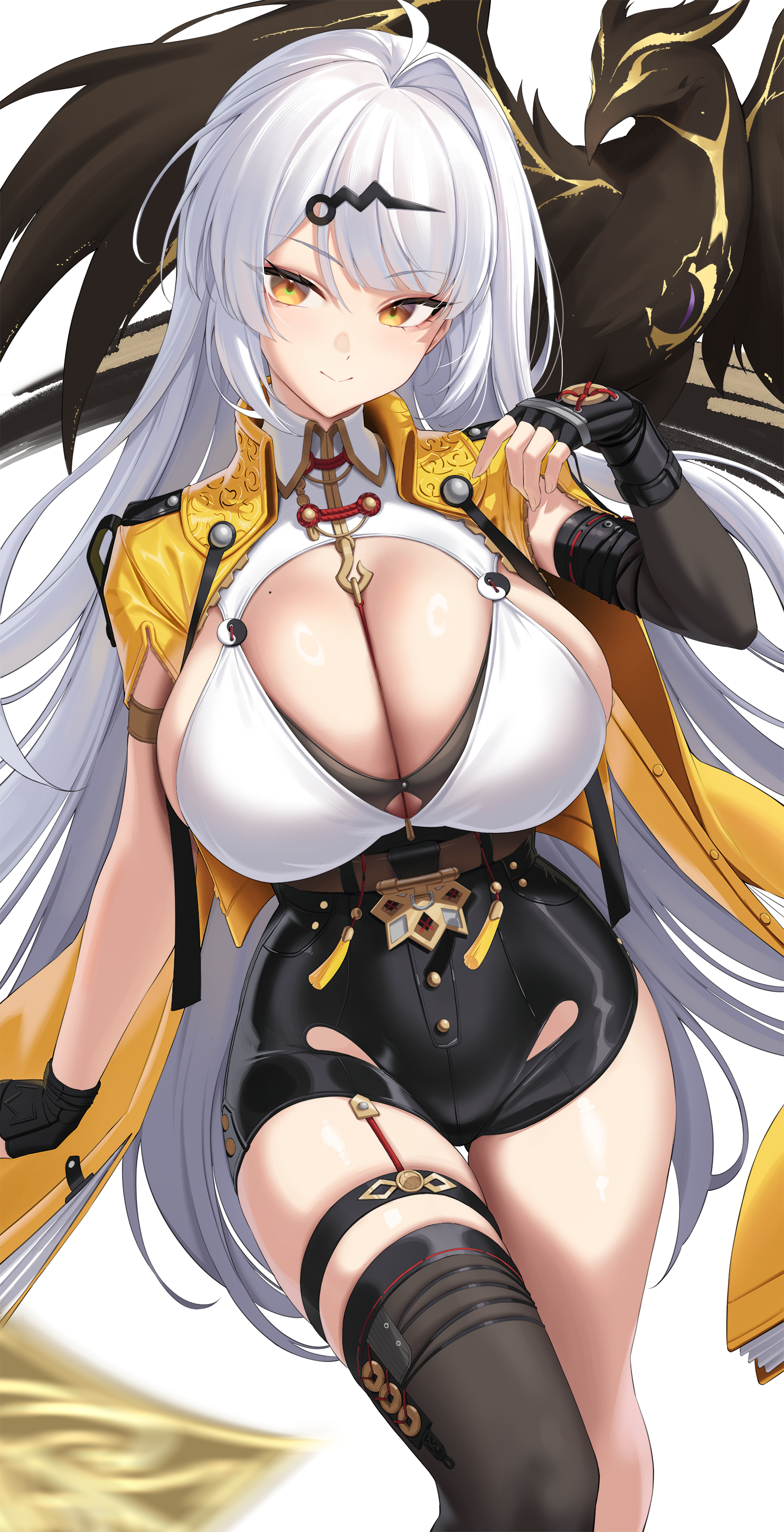 asian_clothes garter kook no_bra thighhighs yi_xuan zenless_zone_zero