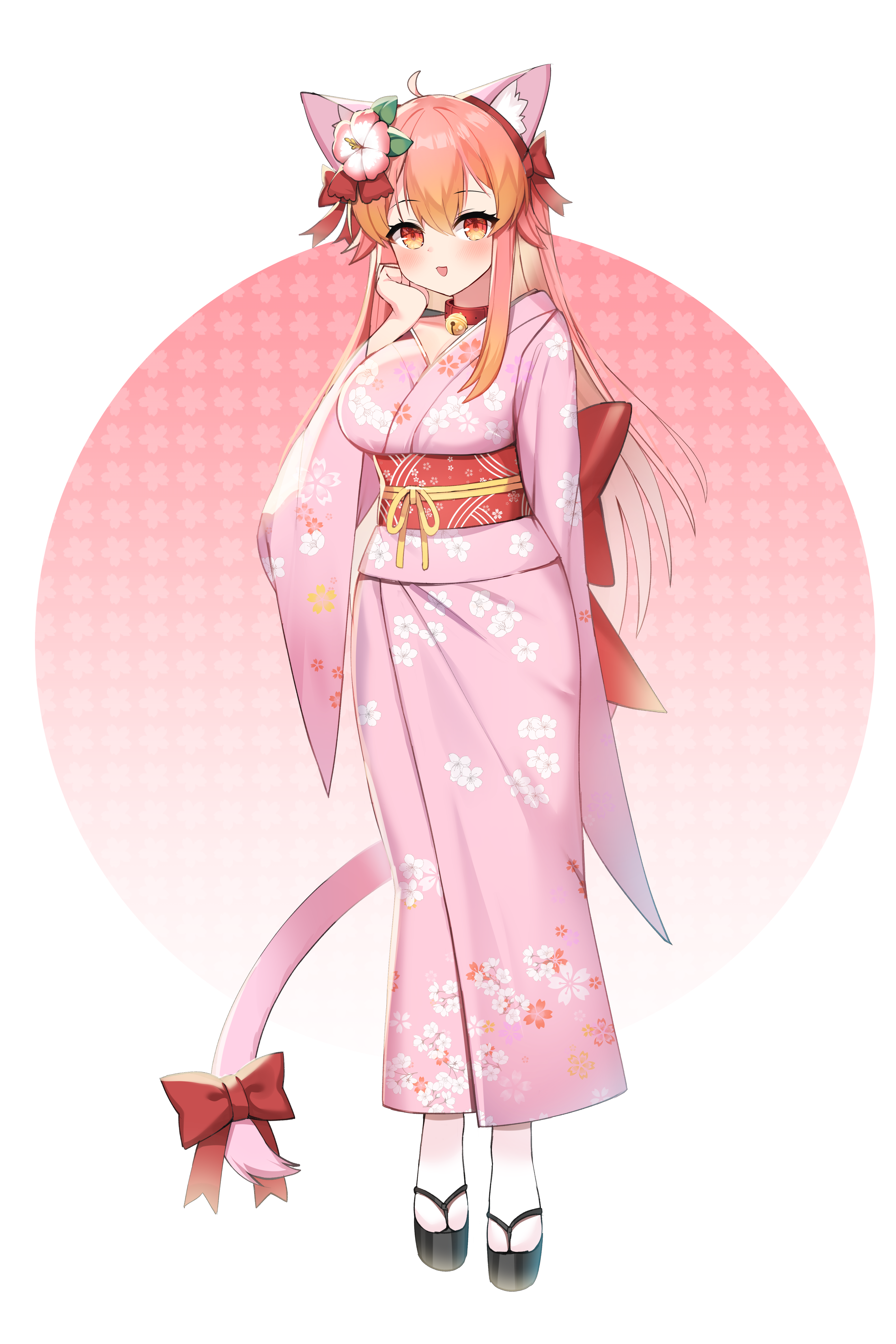 animal_ears kimono nekomimi runeko tail