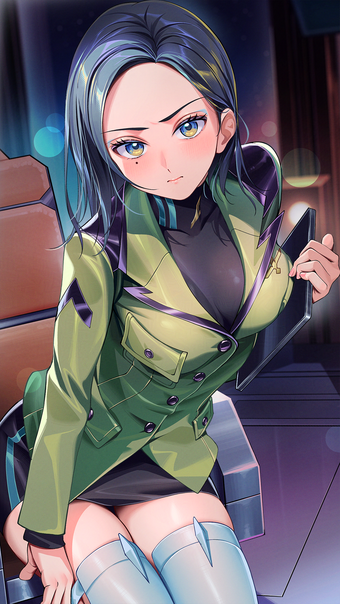 comoli_harcourt gundam gundam_gquuuuuux kainown thighhighs uniform