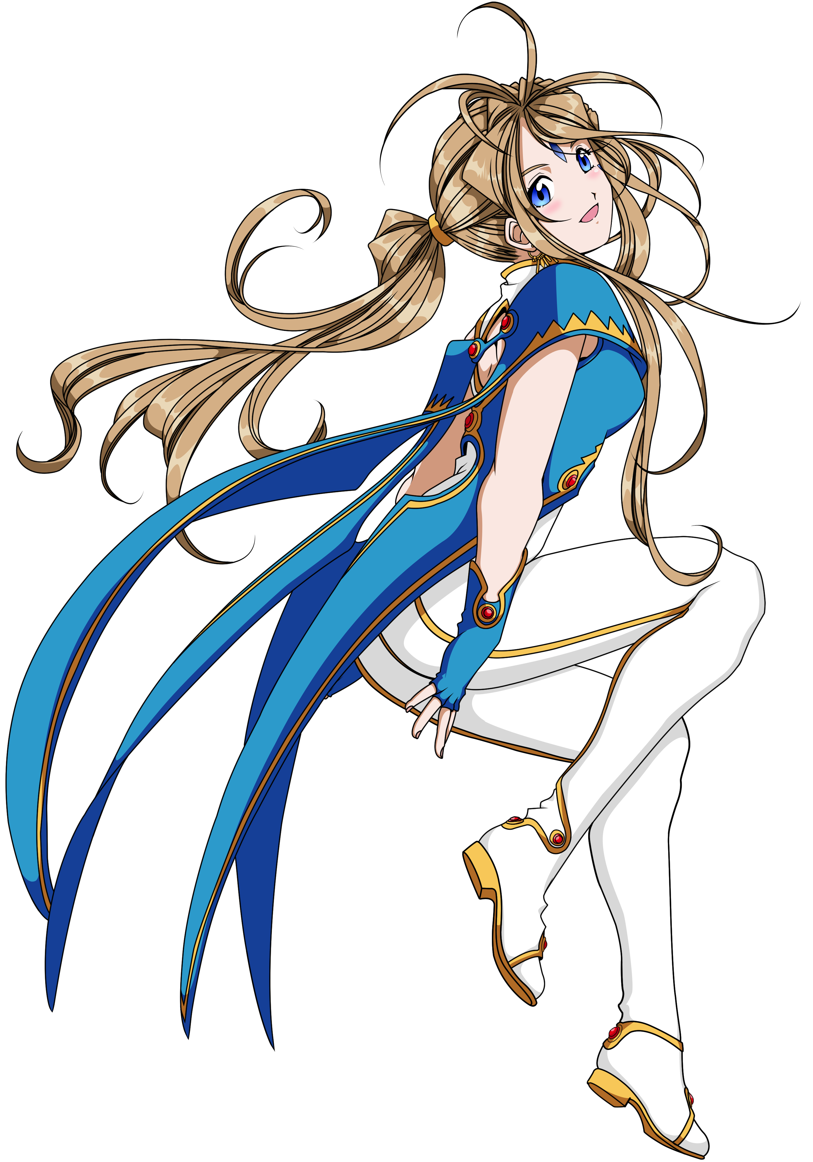 ah_my_goddess belldandy transparent_png vector_trace