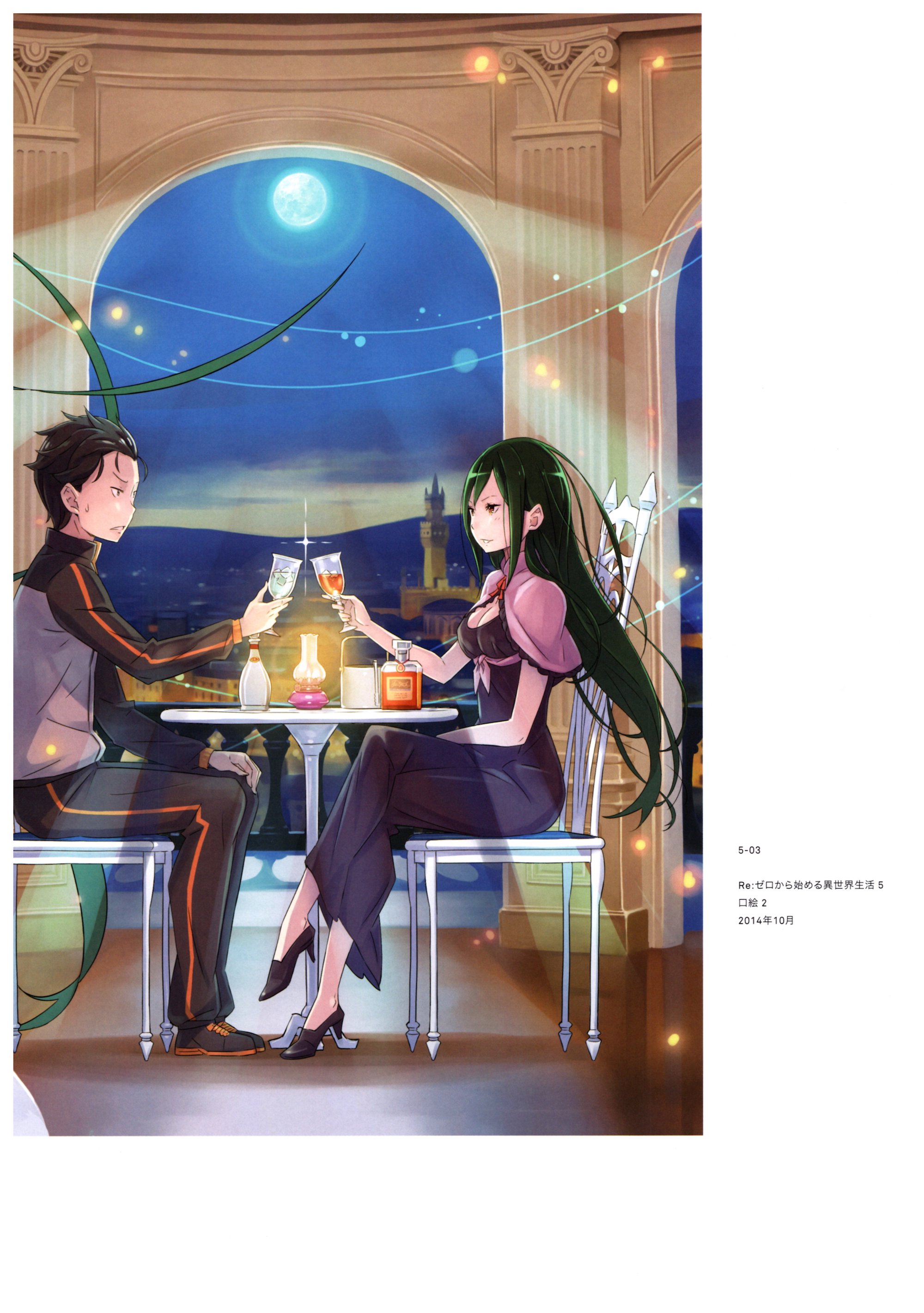 cleavage crusch_karsten dress heels natsuki_subaru ootsuka_shinichirou re:zero_kara_hajimeru_isekai_seikatsu stitchme