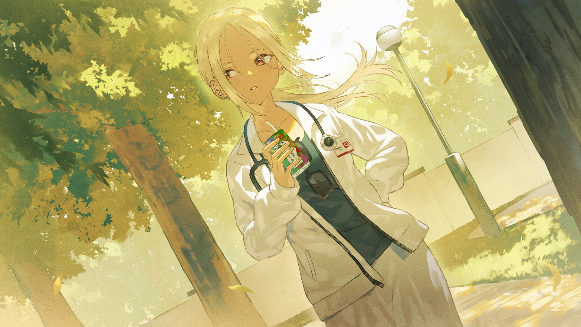 fagi_(kakikaki) kaminari_qpi megane nurse vspo! wallpaper