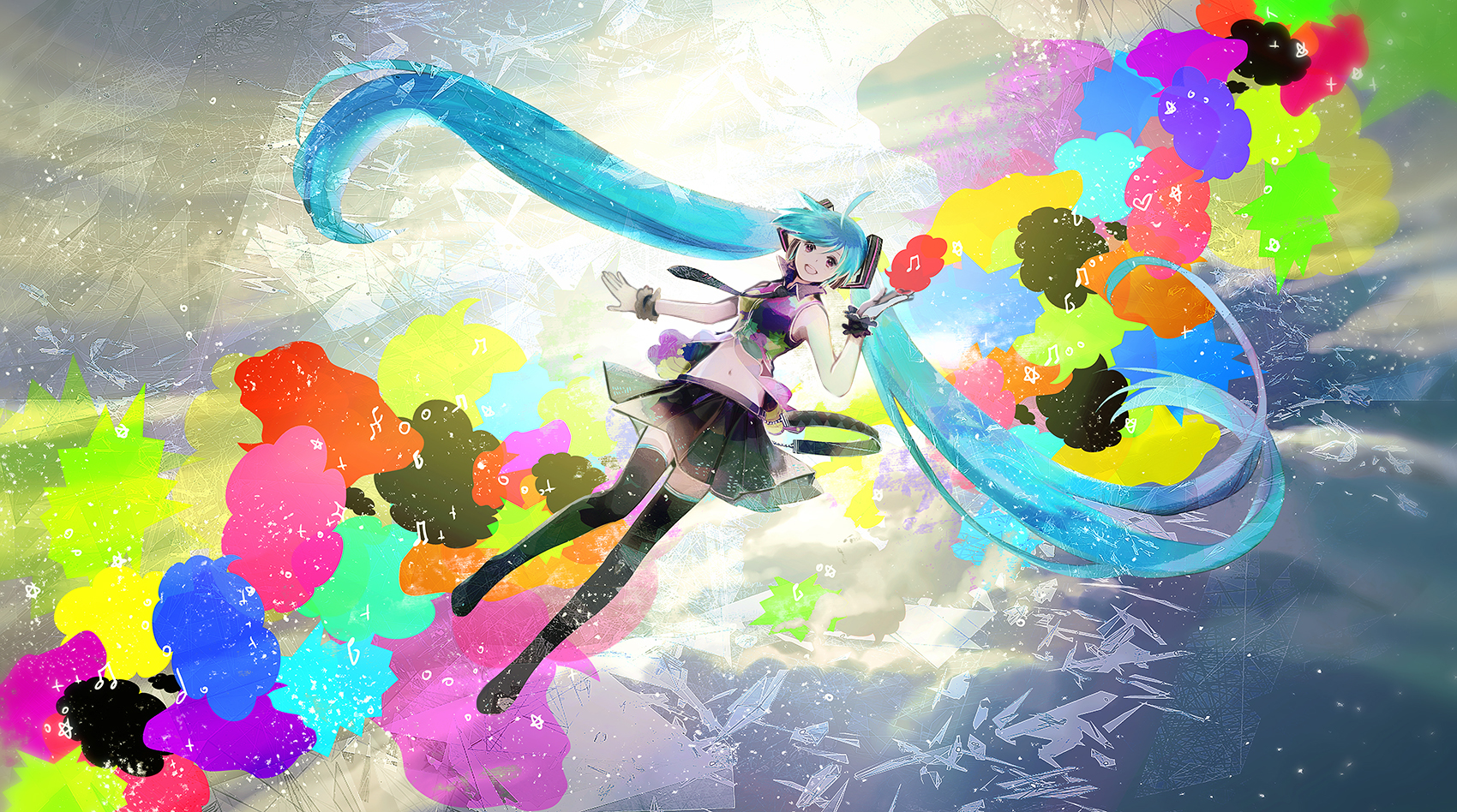 Chris Tell Your World Vocaloid Vocaloid Hatsune Miku Thighhighs Yande Re