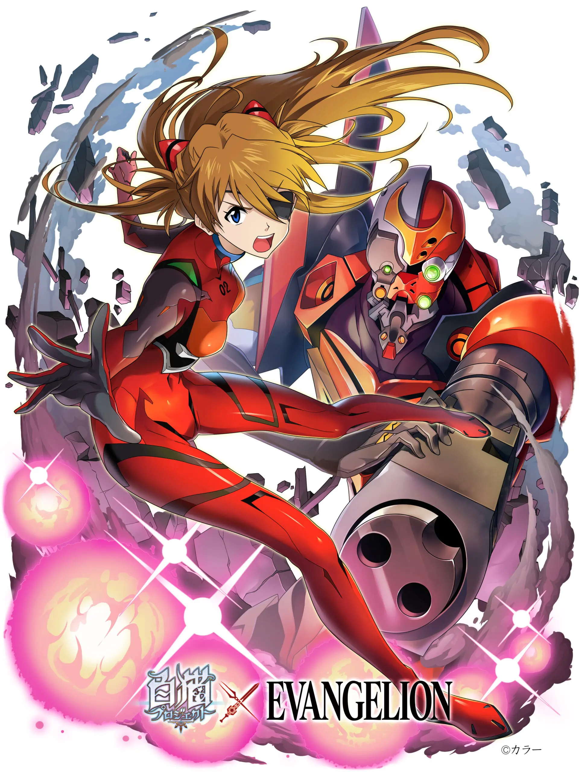 bodysuit eyepatch mecha neon_genesis_evangelion shironeko_project souryuu_asuka_langley tagme